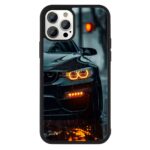 Black BM 2D Rubber Mobile Back Cover