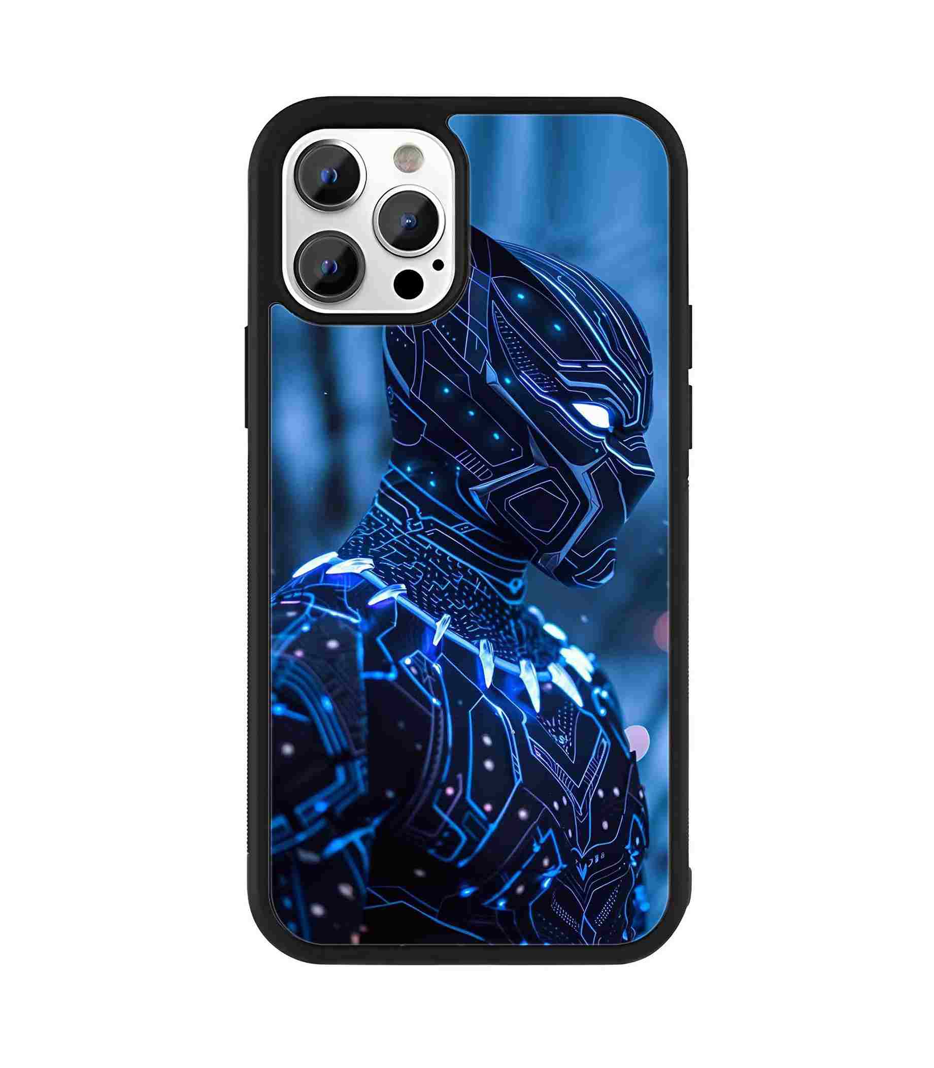 Black Panther Neon Suit 2D Rubber Mobile Back Cover