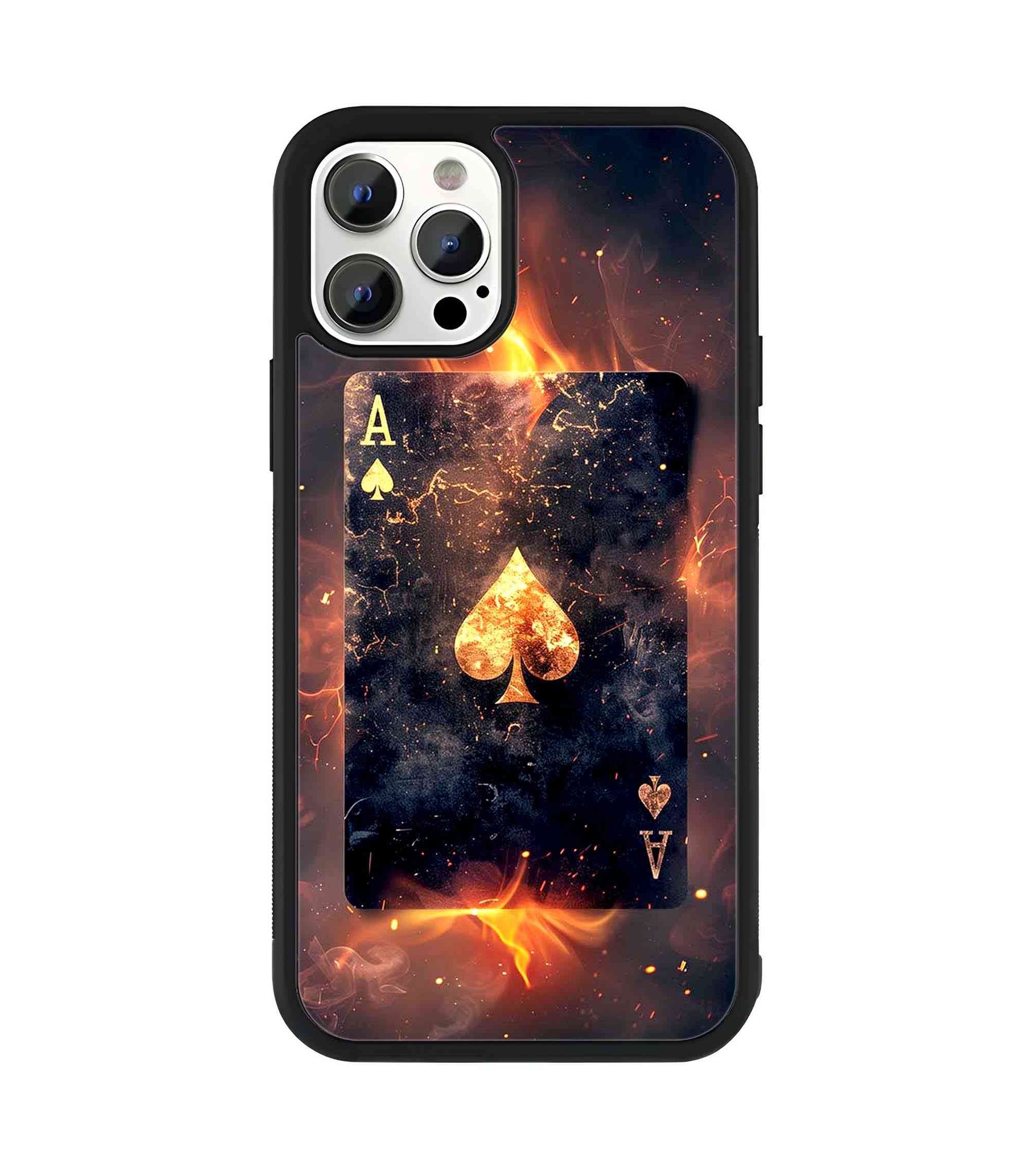 Ace Spade Card 2D Rubber Mobile Back Cover Ace Spade Card 2D Rubber Mobile Back Cover