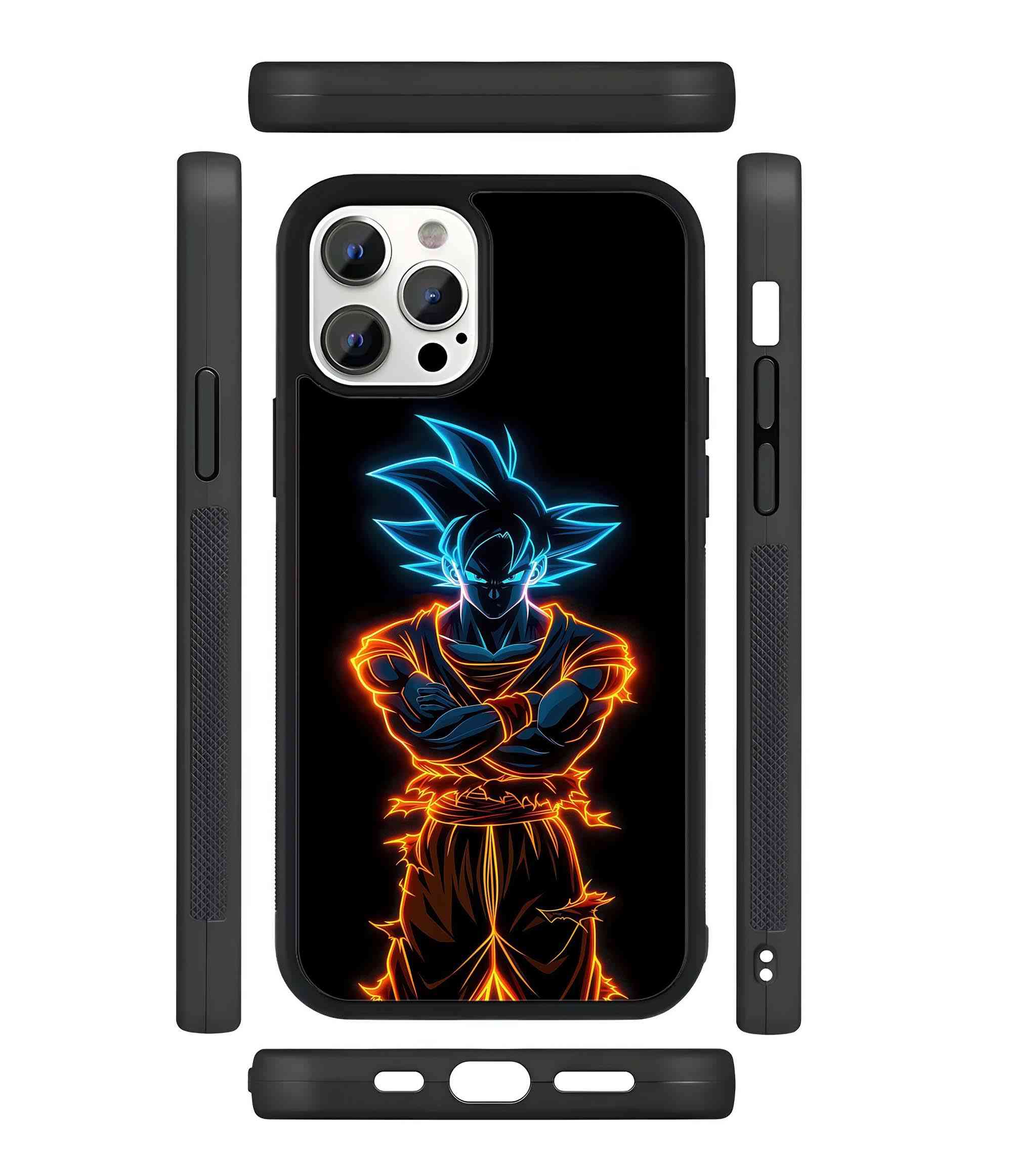 Son Goku 2D Rubber Mobile Back Cover Son Goku 2D Rubber Mobile Back Cover
