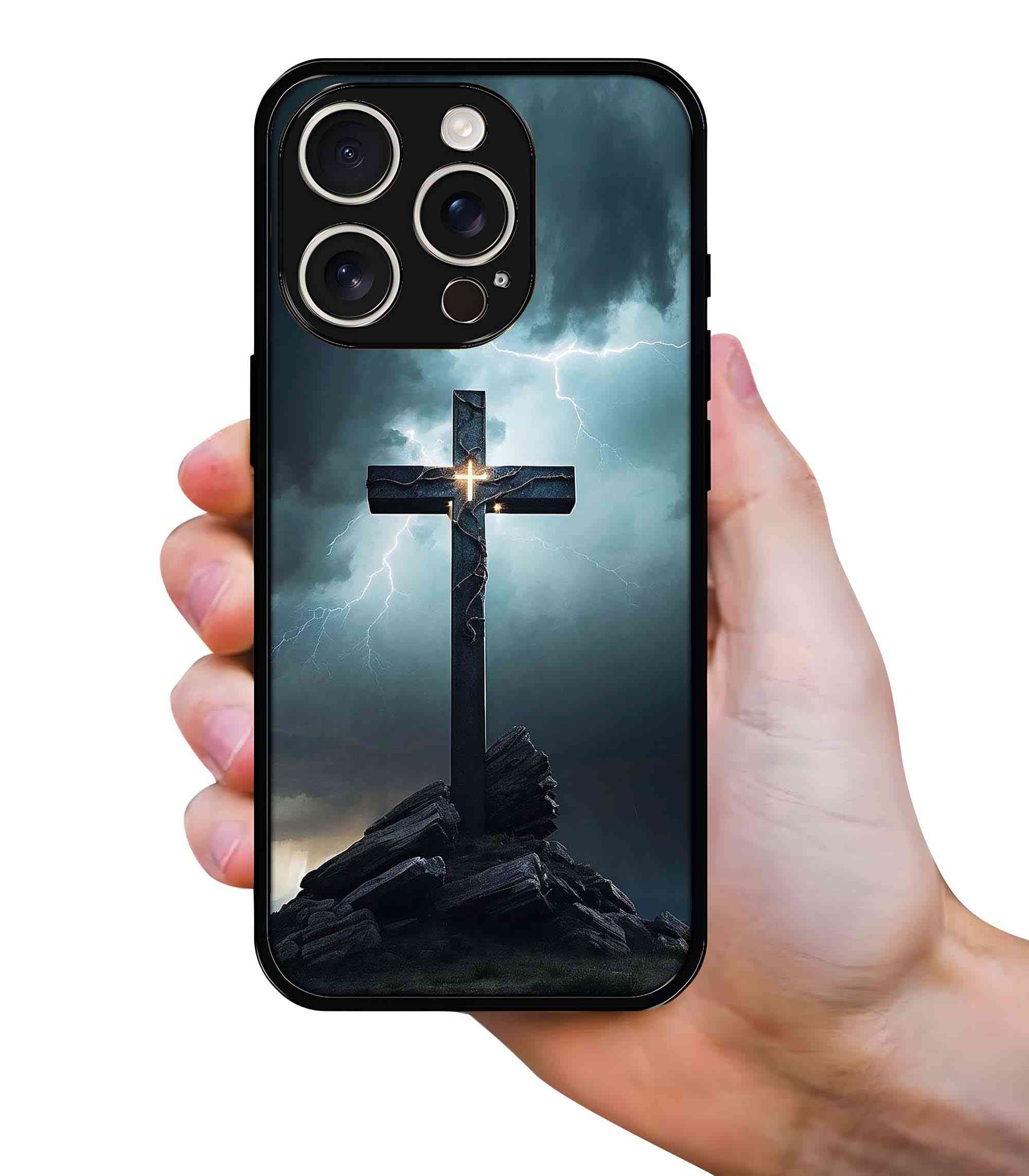 Jesus Cross 2D Rubber Mobile Back Cover Jesus Cross 2D Rubber Mobile Back Cover