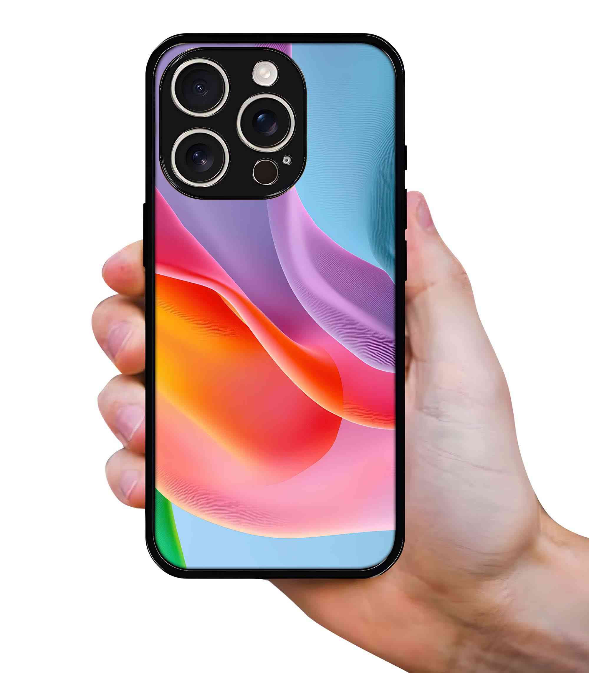 Vibrant Gradient Fluid 2D Rubber Mobile Back Cover Vibrant Gradient Fluid 2D Rubber Mobile Back Cover