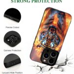 Tiger on Fire 2D Rubber Mobile Back Cover