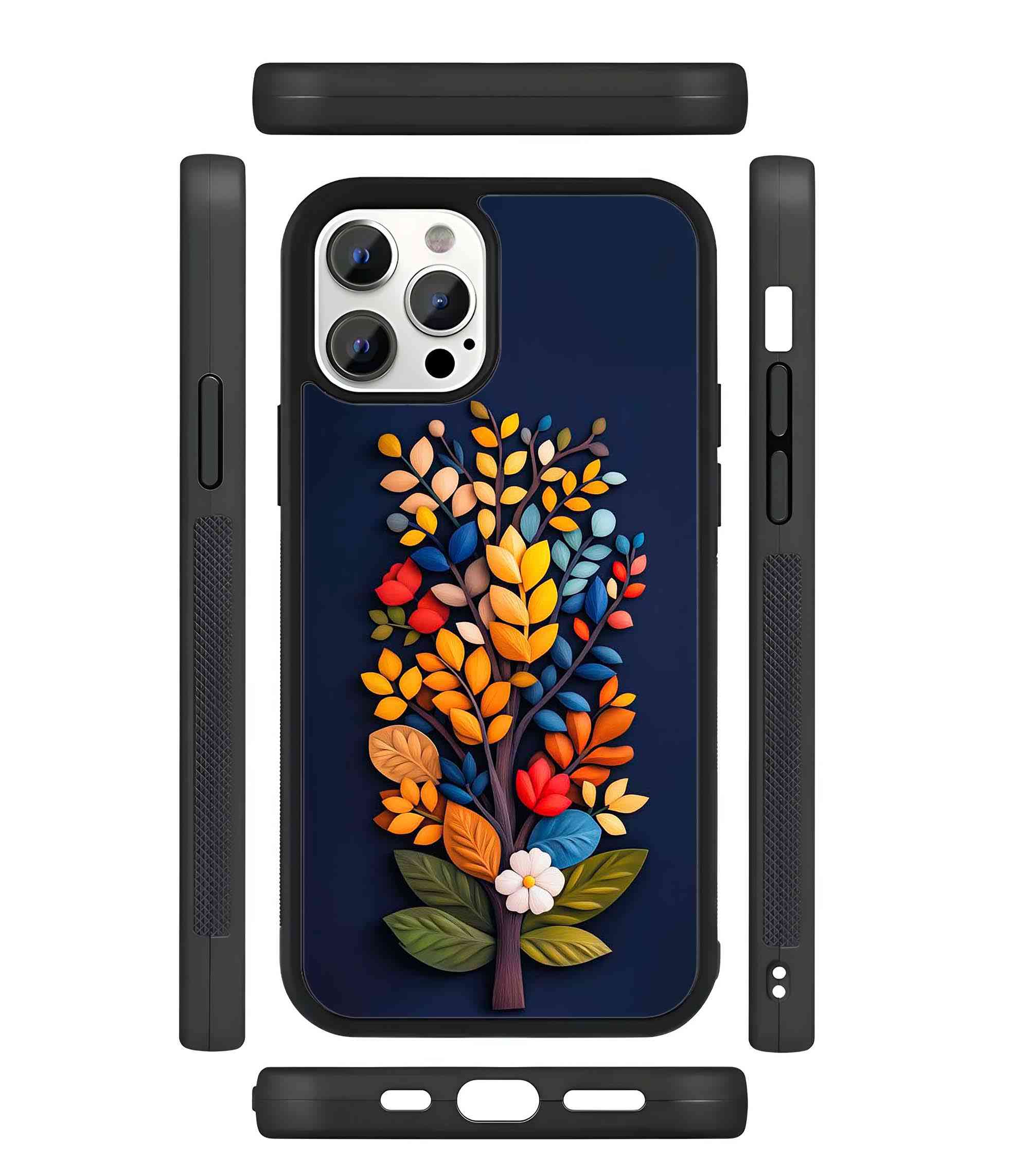 3D Tree 2D Rubber Mobile Back Cover 3D Tree 2D Rubber Mobile Back Cover