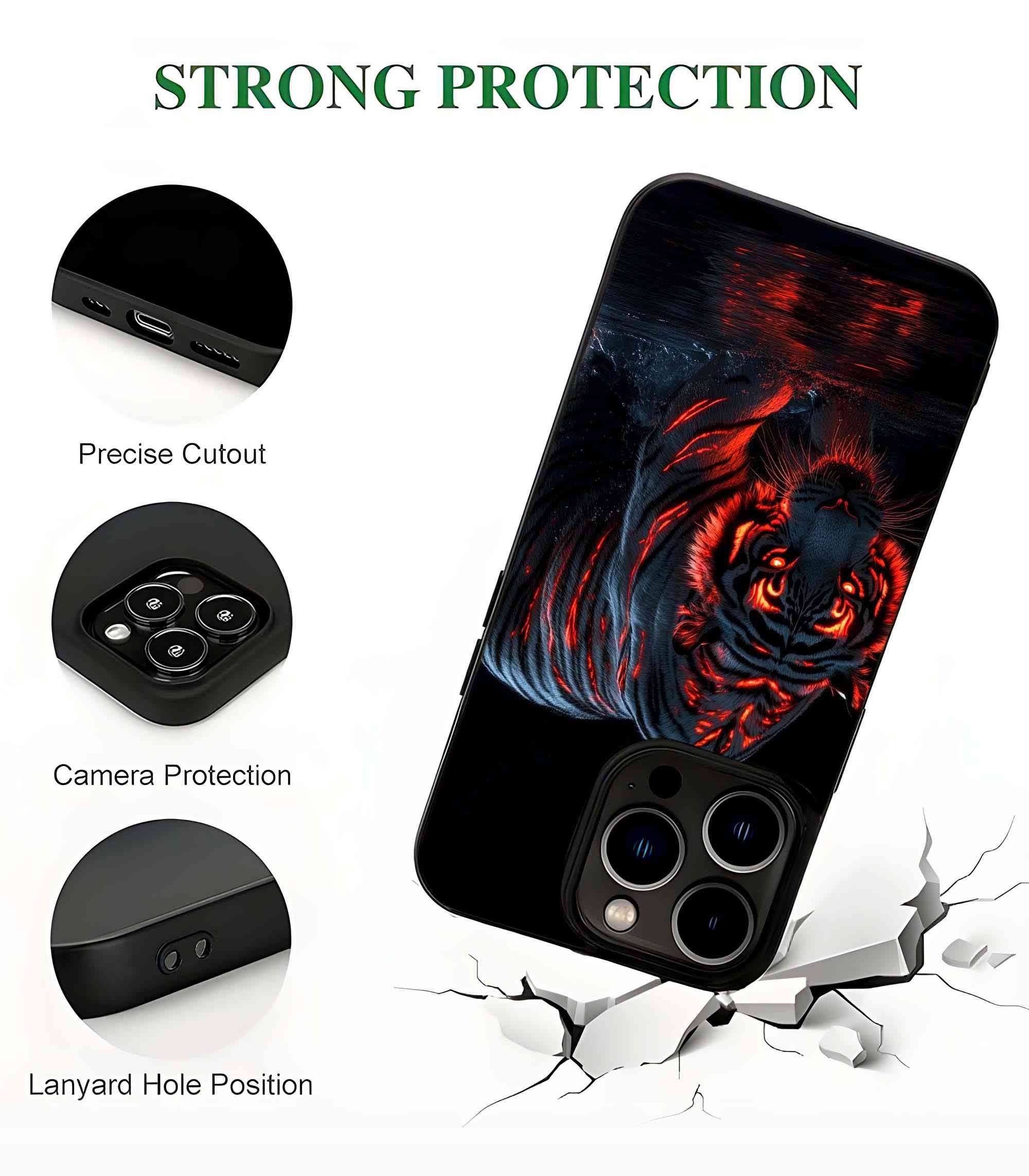 Tiger Dope 2D Rubber Mobile Back Cover Tiger Dope 2D Rubber Mobile Back Cover