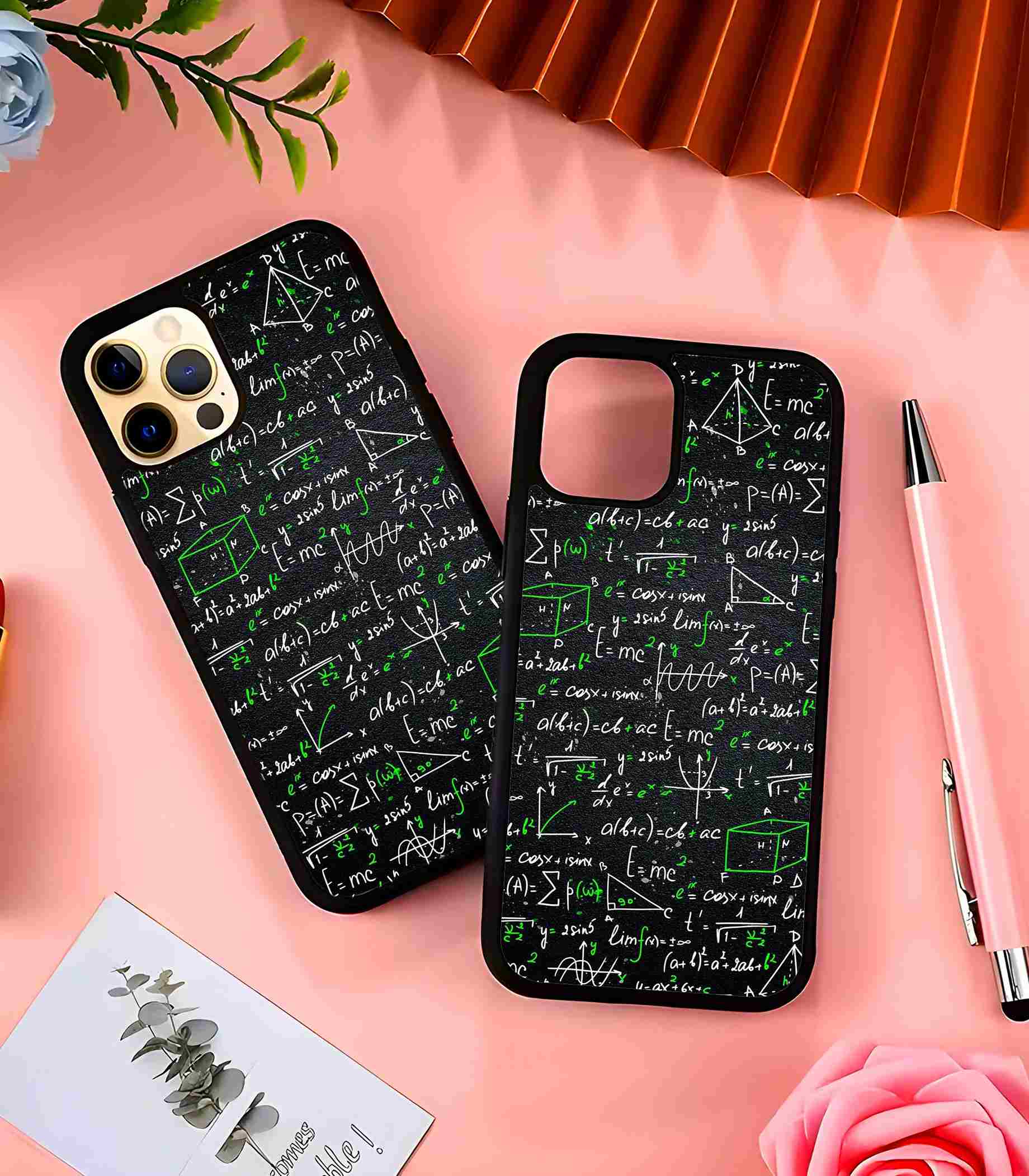 Einstein Physics 2D Rubber Mobile Back Cover