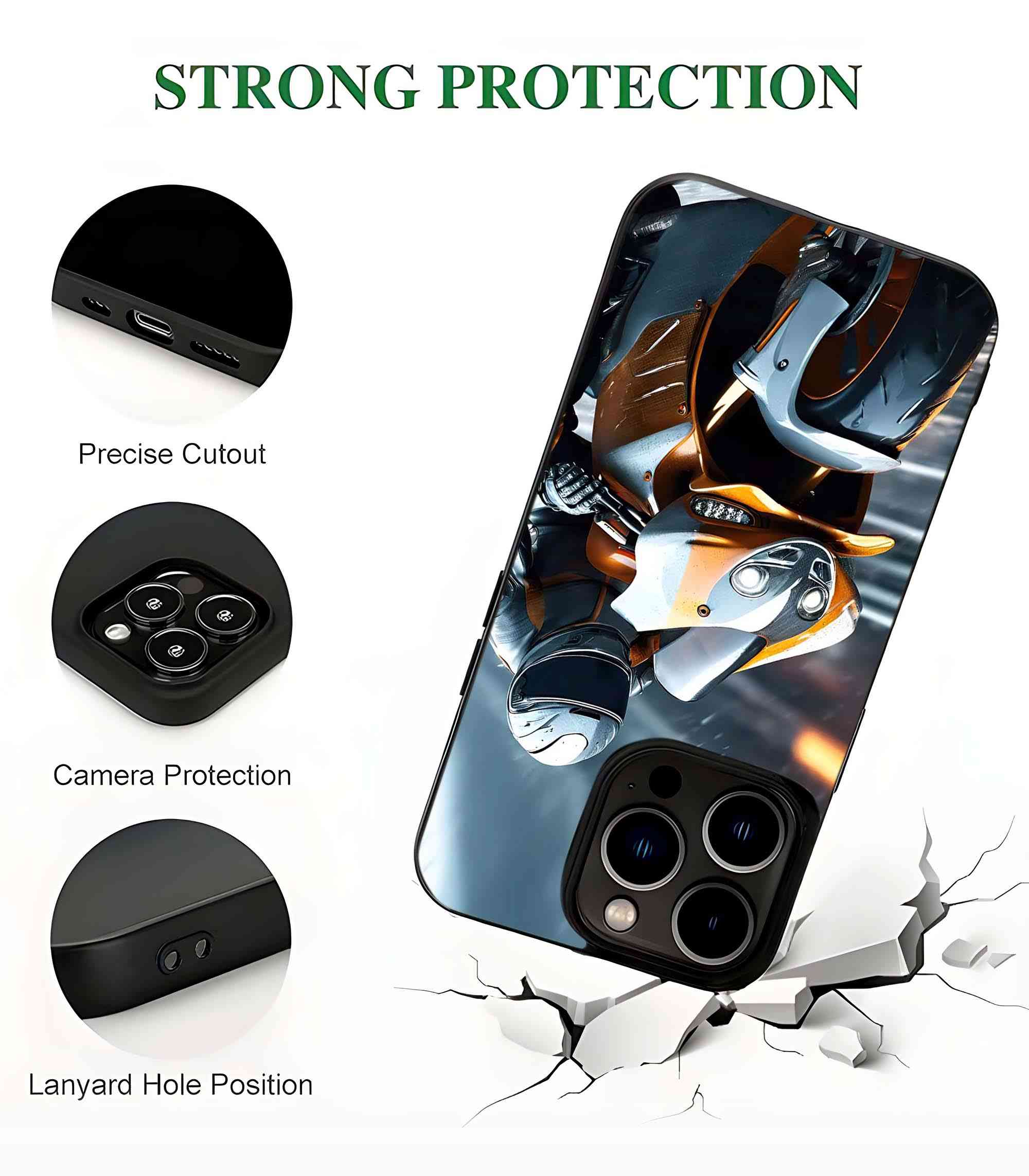 Hyper Rider 2D Rubber Mobile Back Cover Hyper Rider 2D Rubber Mobile Back Cover