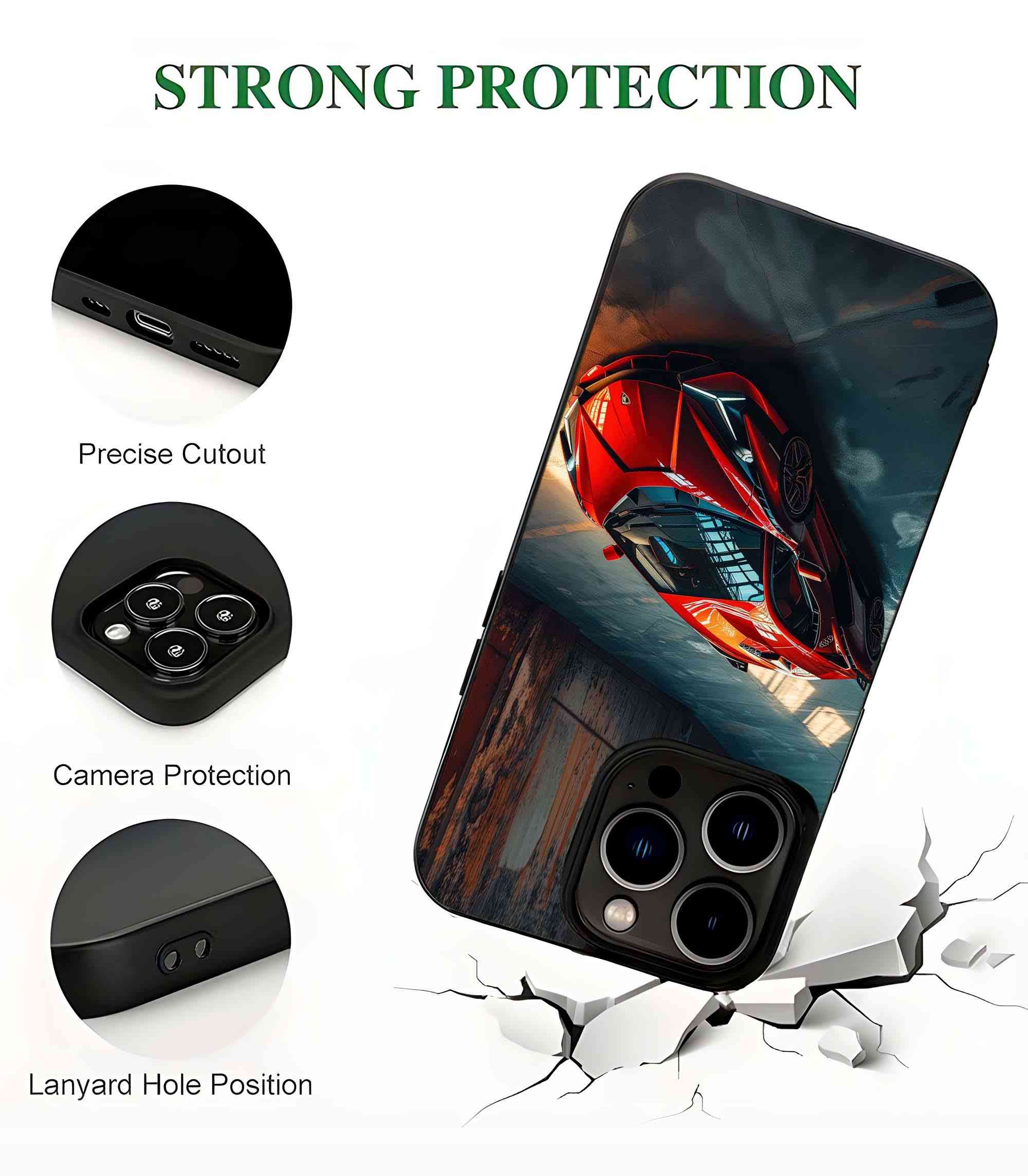 Lamborghini Revuelto 2D Rubber Mobile Back Cover Lamborghini Revuelto 2D Rubber Mobile Back Cover