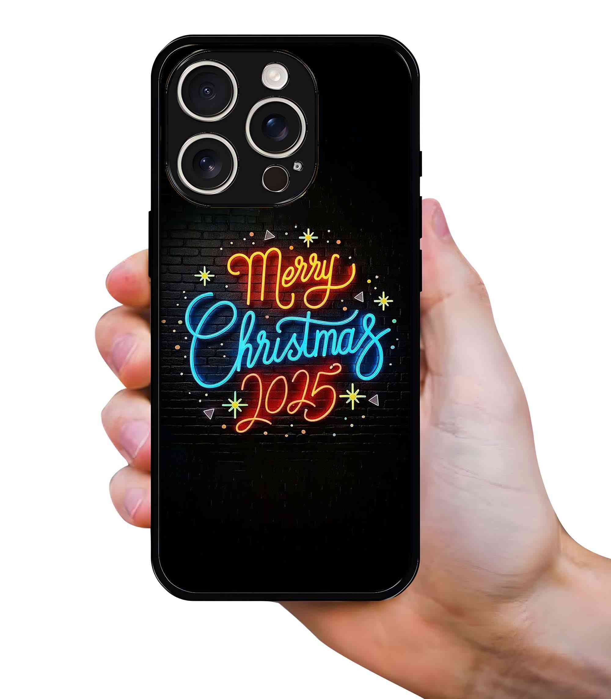 Merry Christmas 2025 2D Rubber Mobile Back Cover