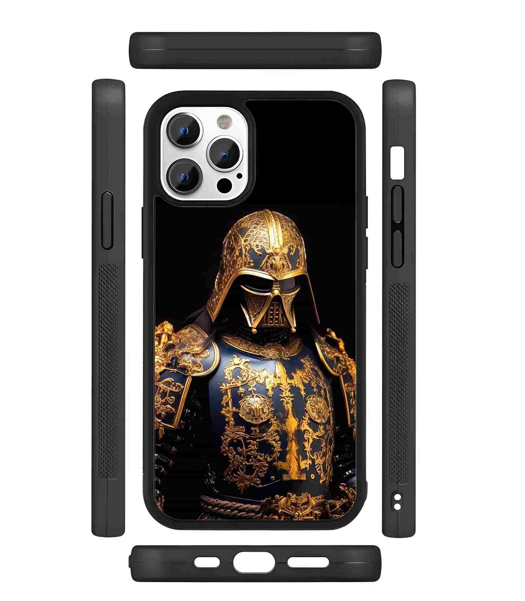 Golden Armor Vader 2D Rubber Mobile Back Cover