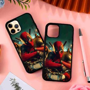 Deadpool in the Hood 2D Rubber Mobile Back Cover