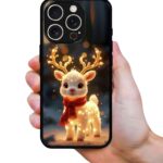 Christmas Deer 2D Rubber Mobile Back Cover