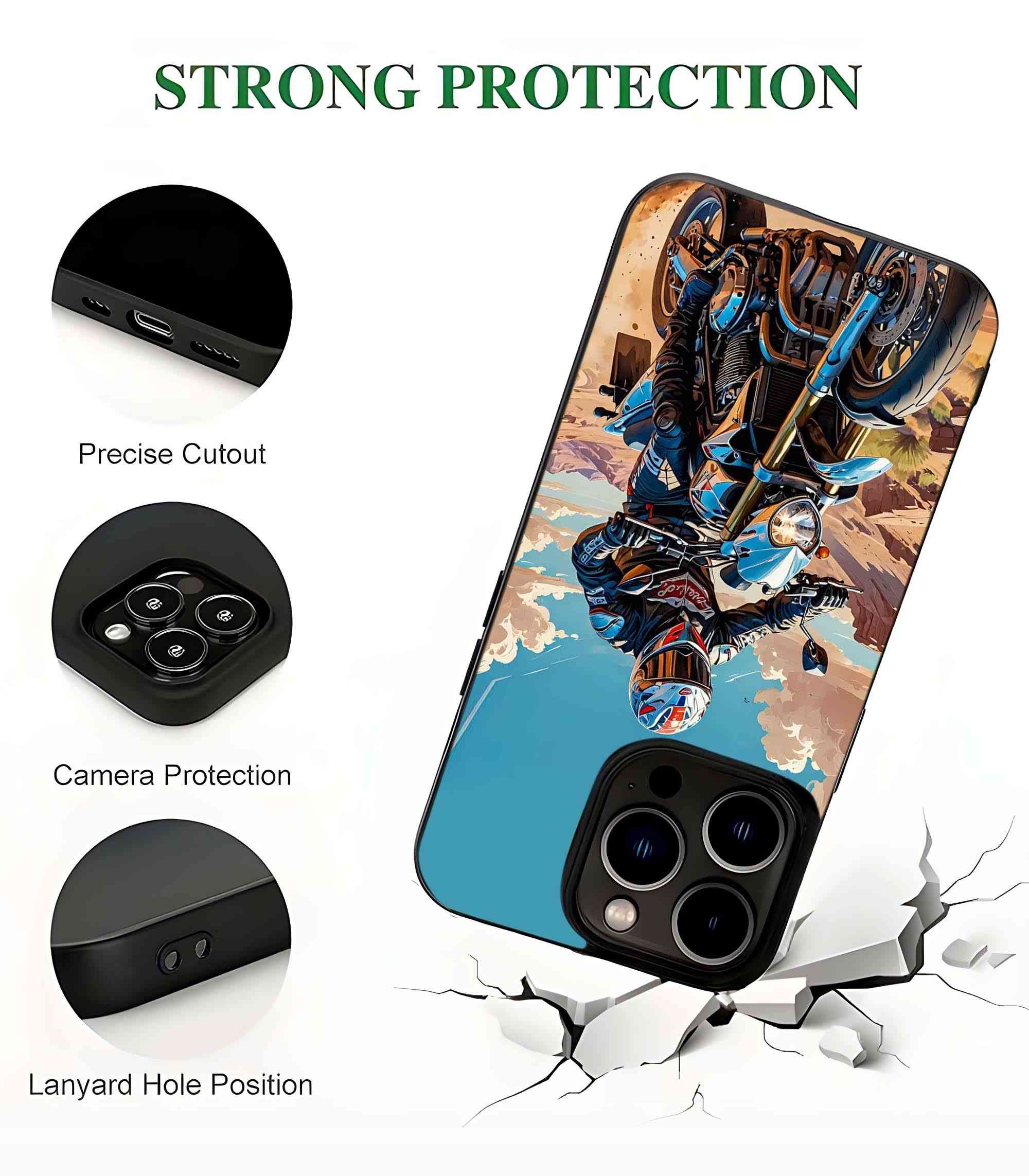 Off Road 2D Rubber Mobile Back Cover
