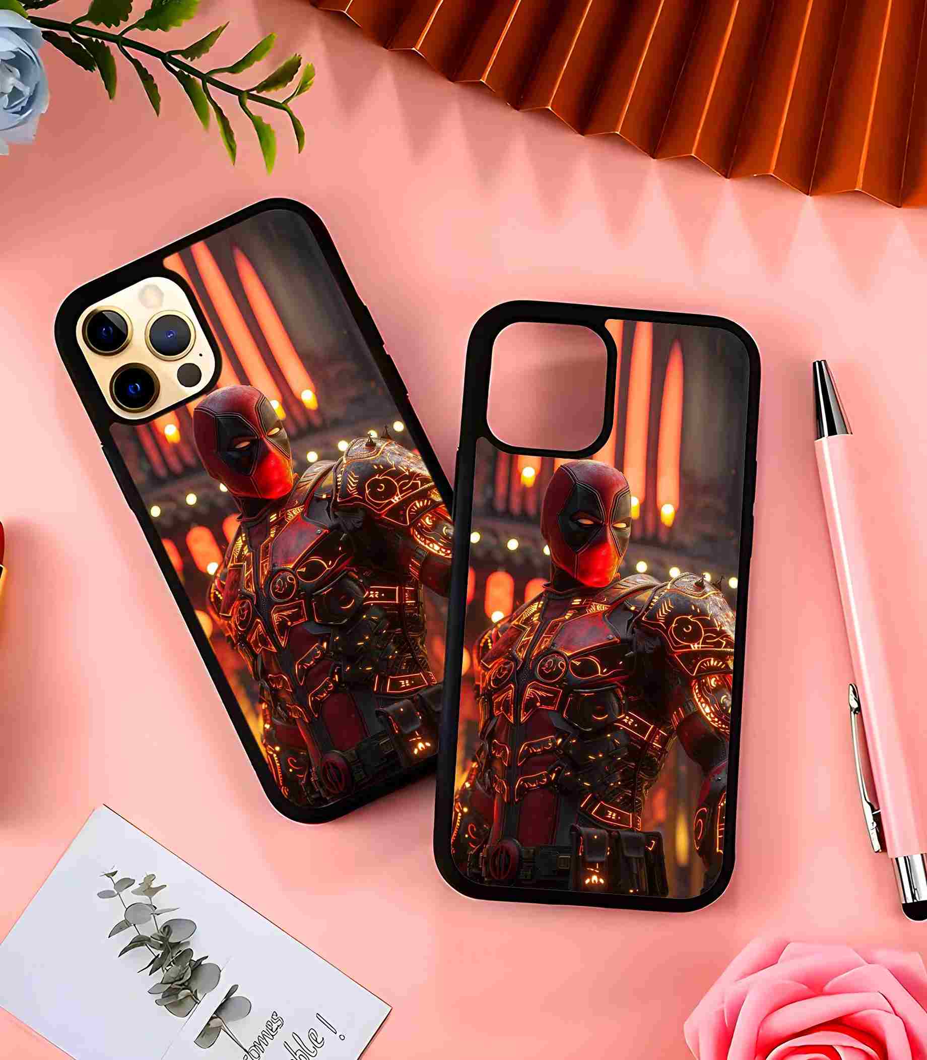 Deadpool New Suit 2D Rubber Mobile Back Cover