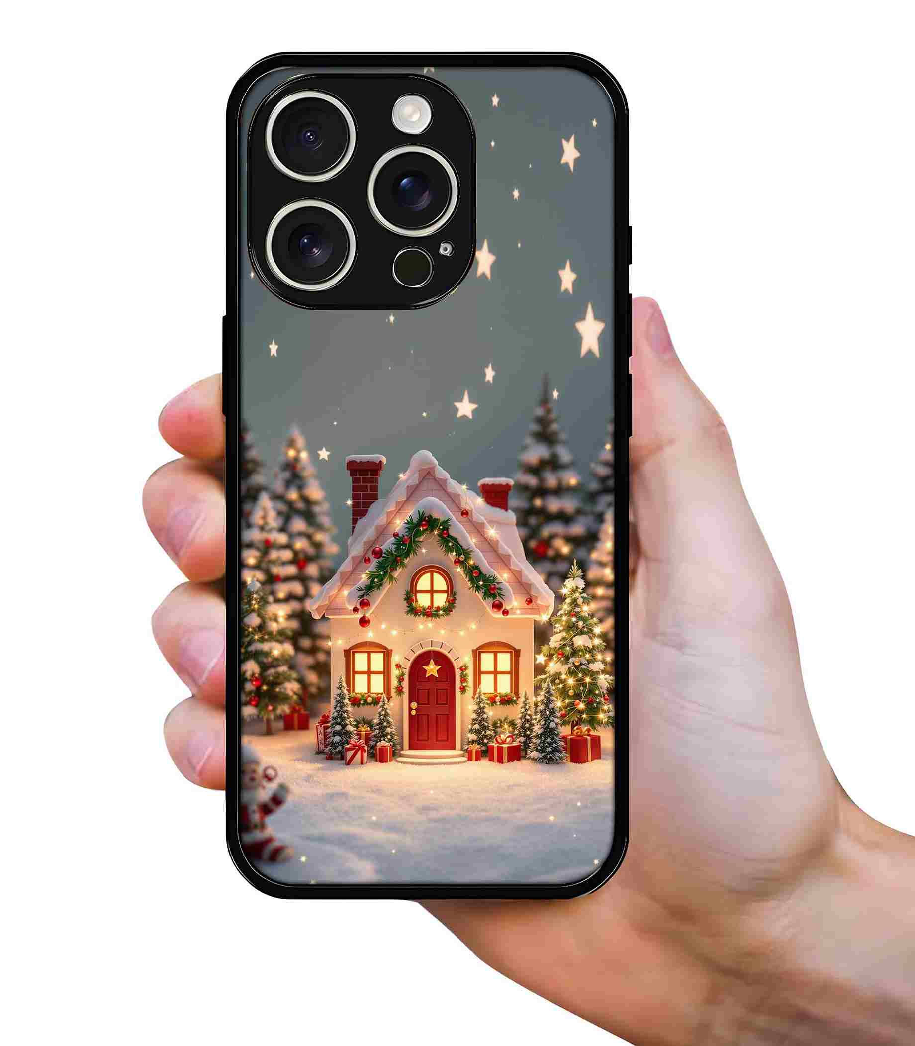 Cute Christmas 2D Rubber Mobile Back Cover #1