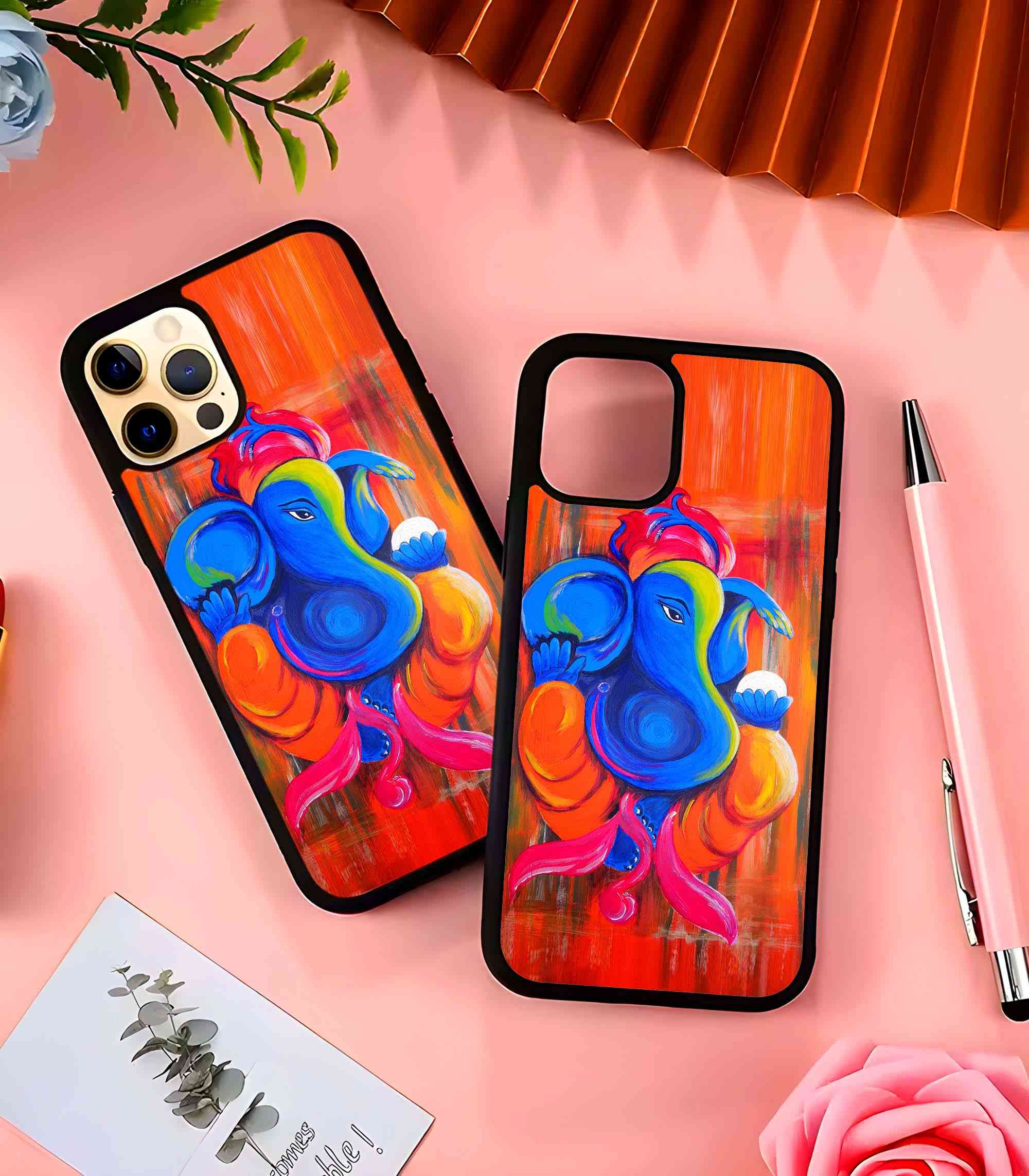 Ganapati 2D Rubber Mobile Back Cover #2