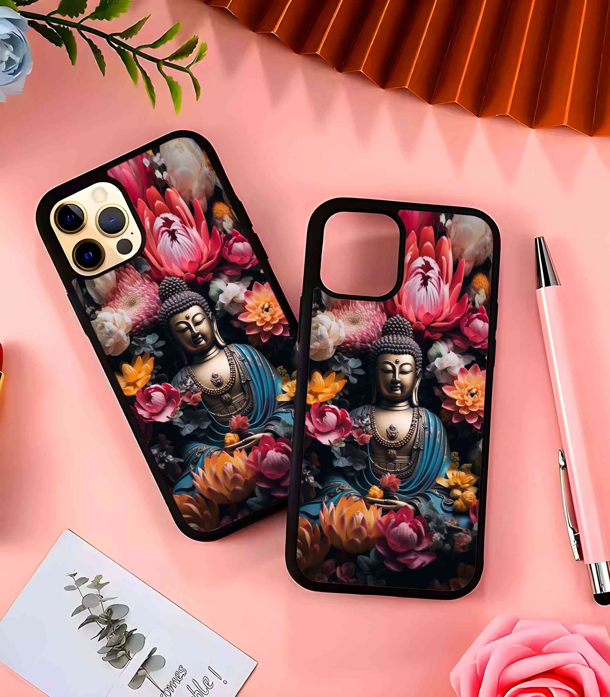 God Buddha 2D Rubber Mobile Back Cover