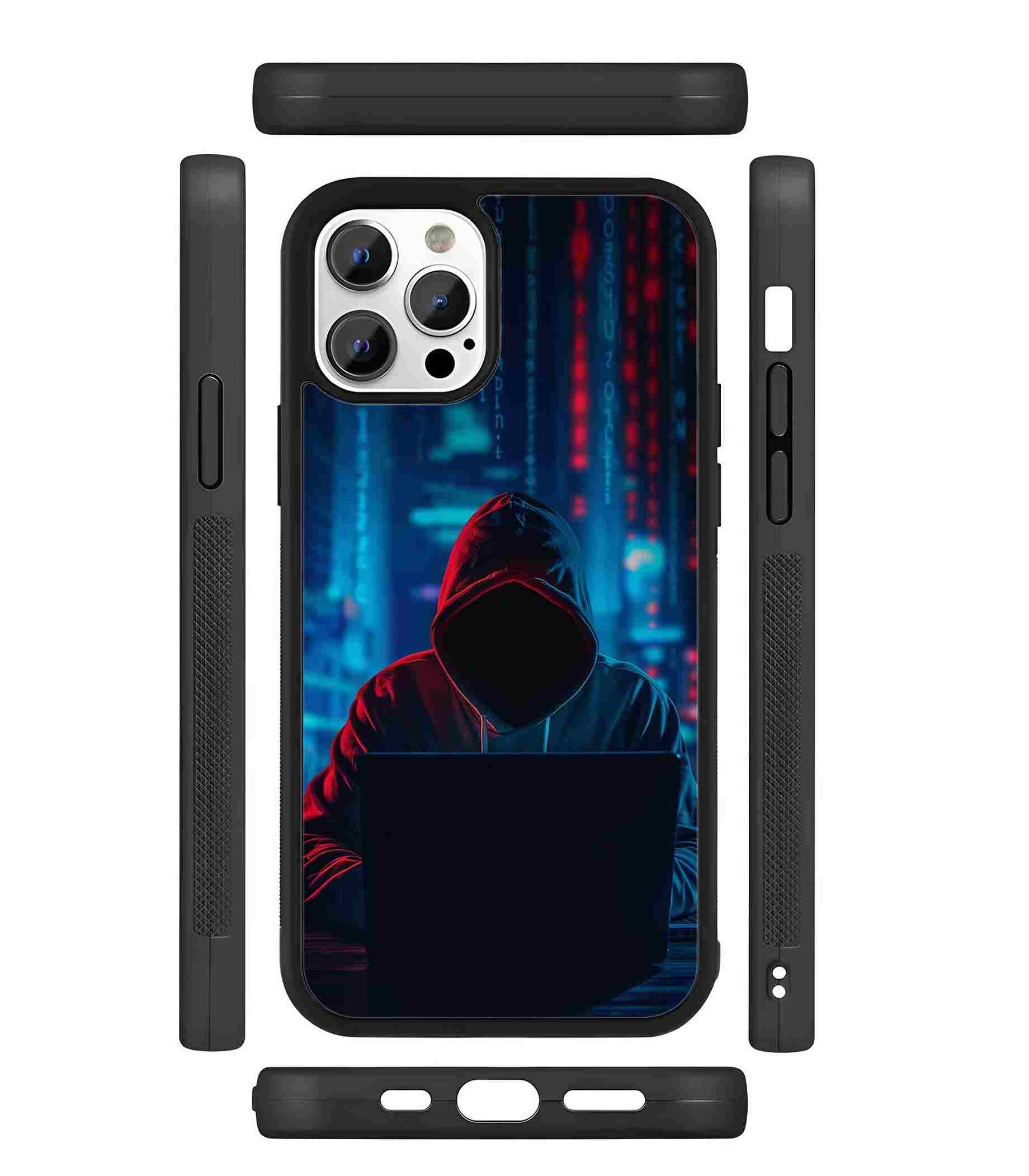 Hacker 2D Rubber Mobile Back Cover