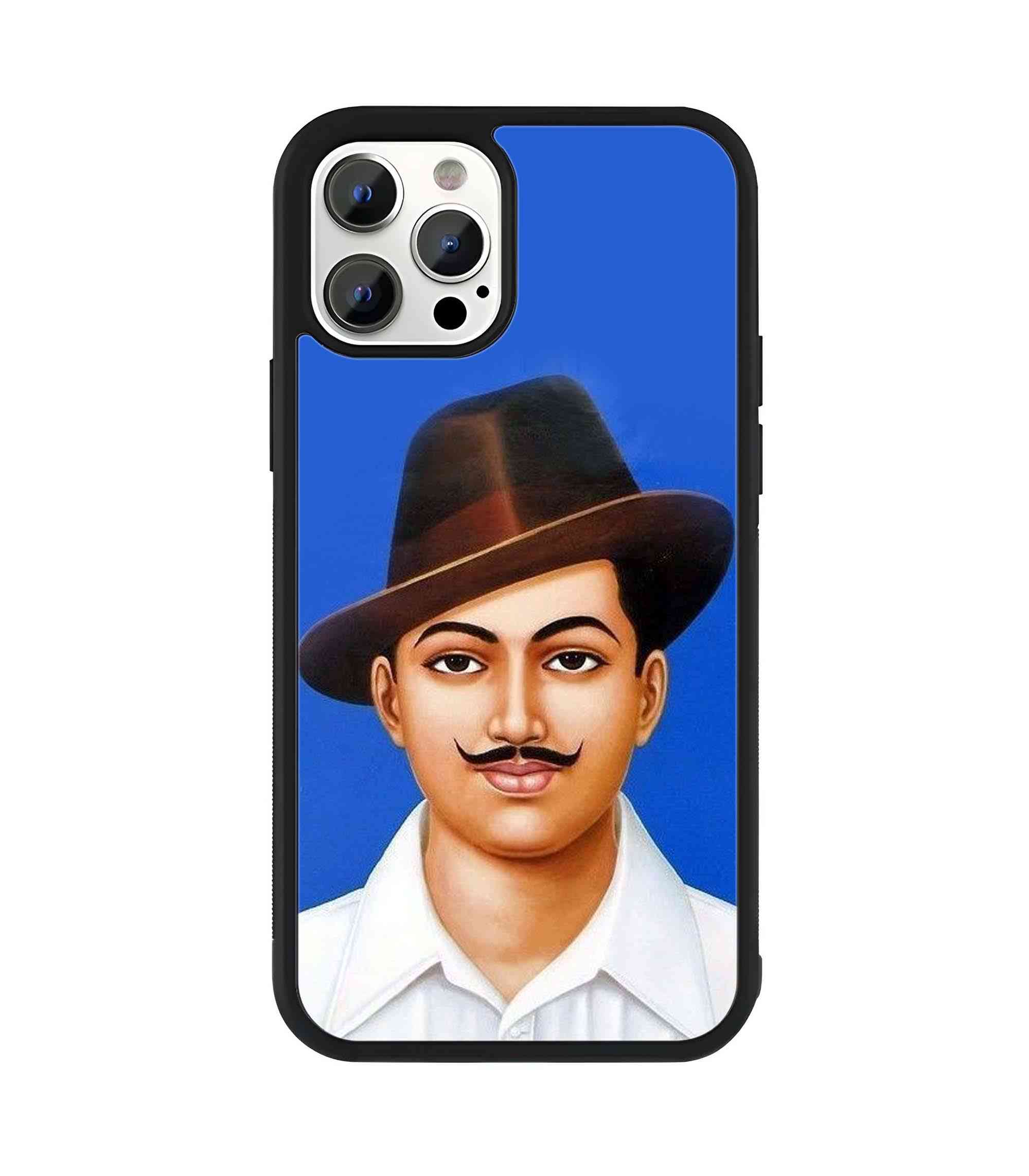 Bhagat Singh Azad 2D Rubber Mobile Back Cover