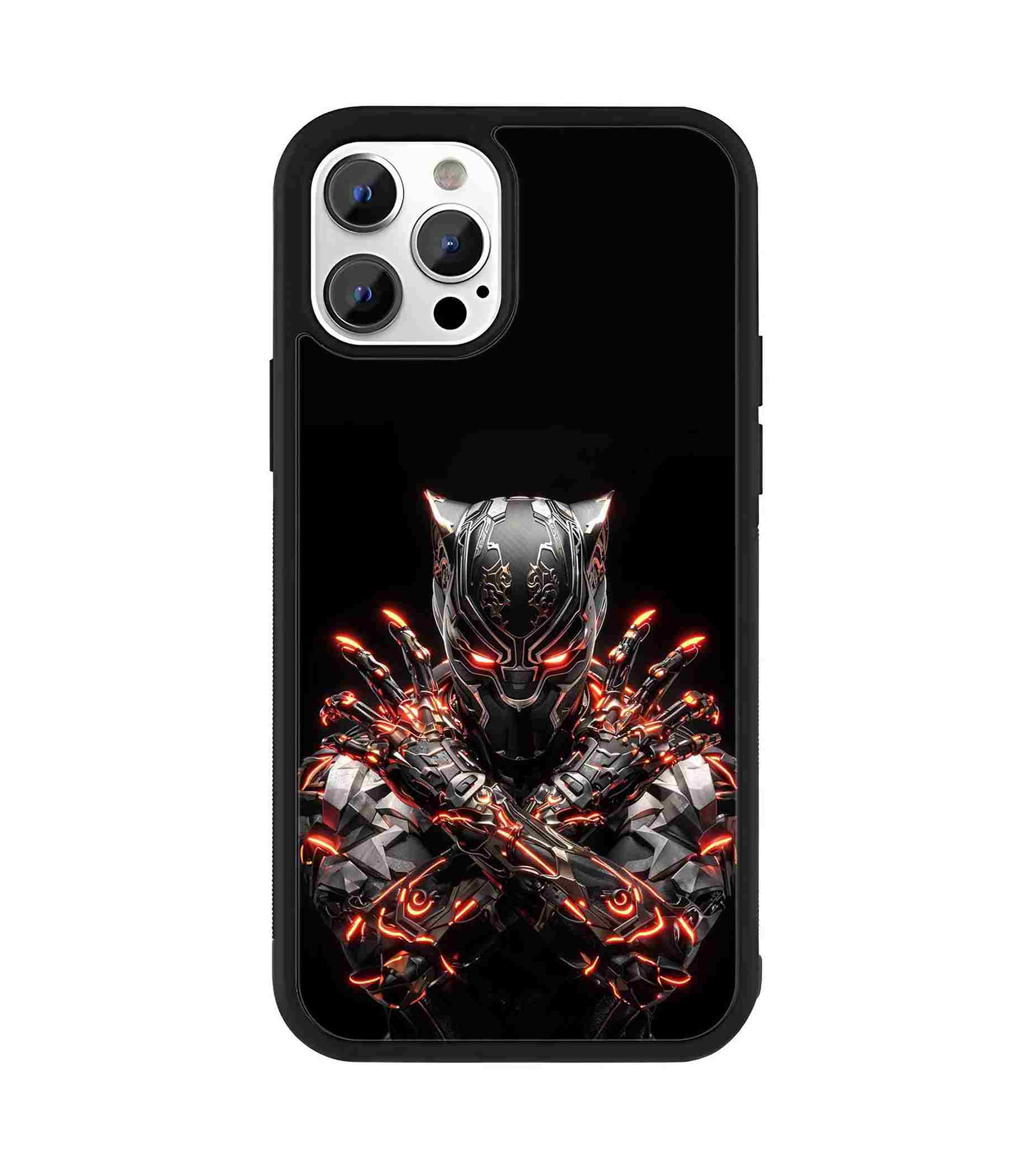 Black panther Reborn 2D Rubber Mobile Back Cover
