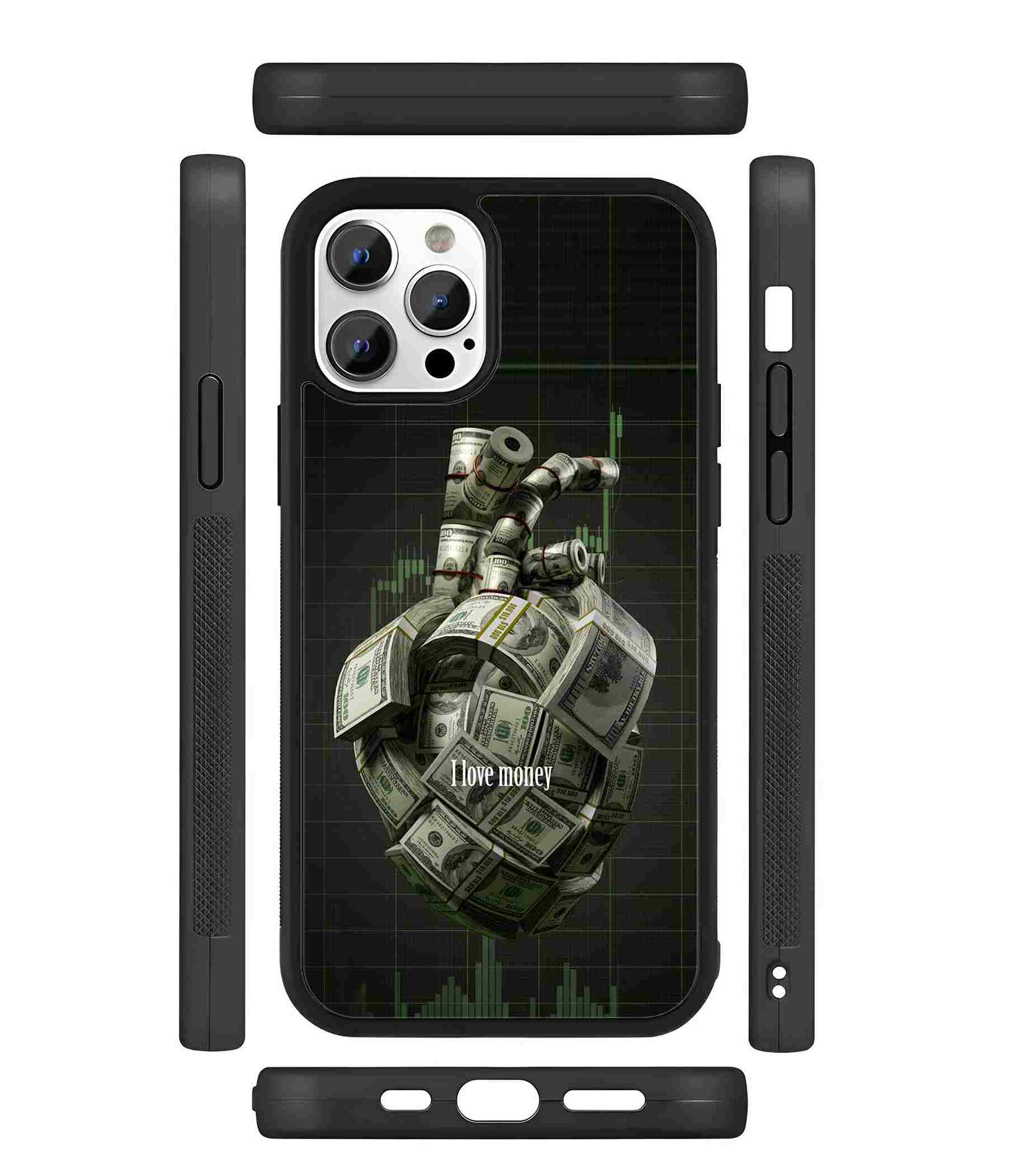 I Love Money 2D Rubber Mobile Back Cover I Love Money 2D Rubber Mobile Back Cover