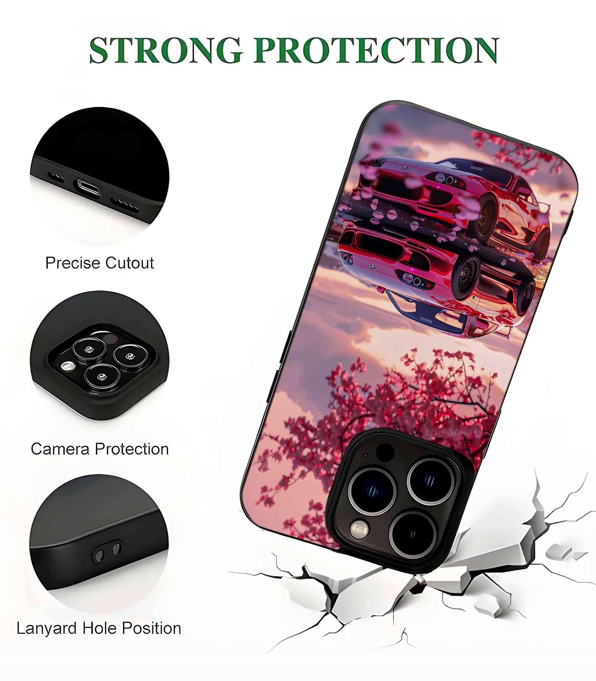 Toyota Supra Tokyo 2D Rubber Mobile Back Cover