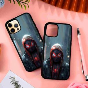 Iconic miles morales art 2D Rubber Mobile Back Cover