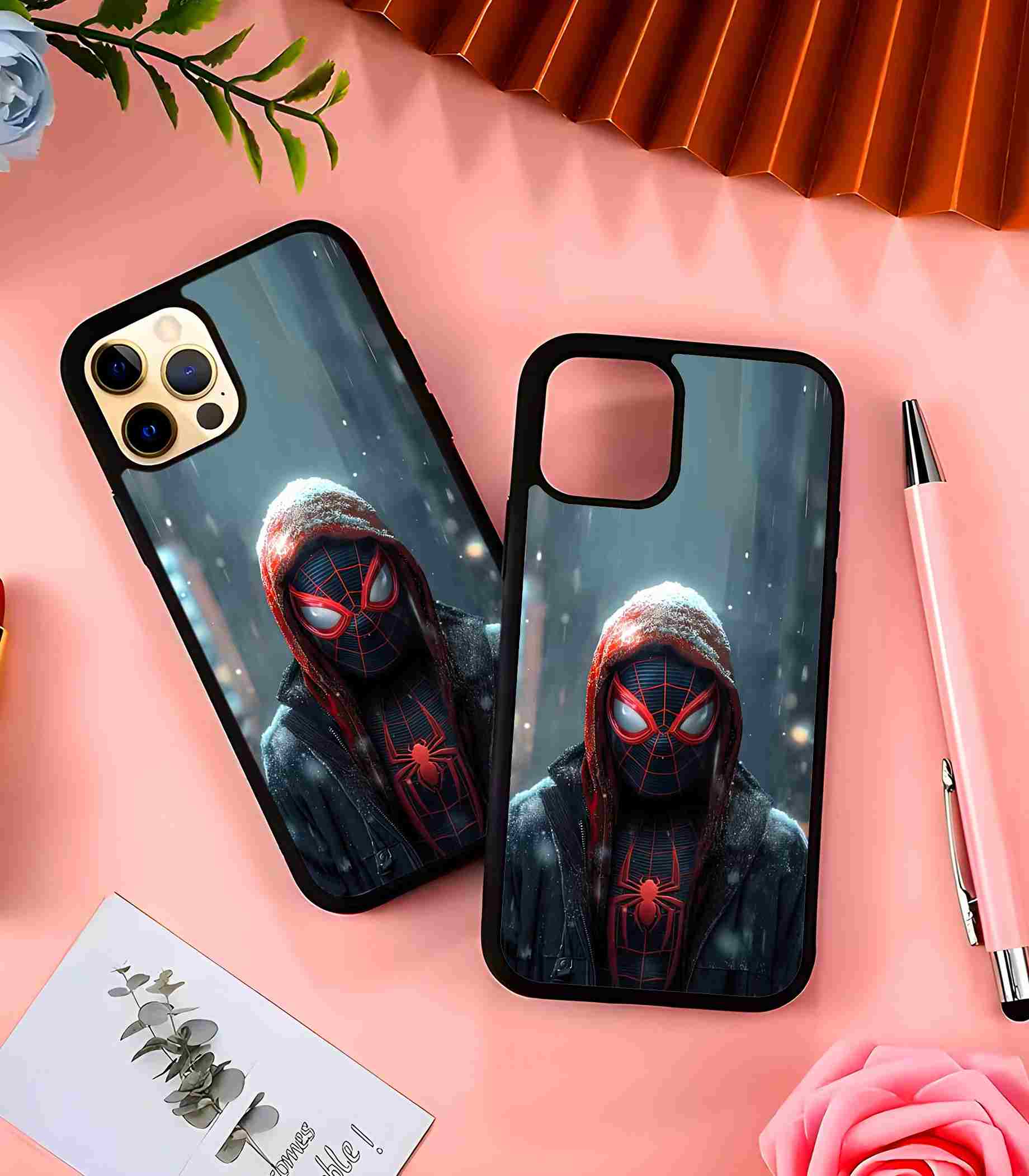 Iconic miles morales art 2D Rubber Mobile Back Cover