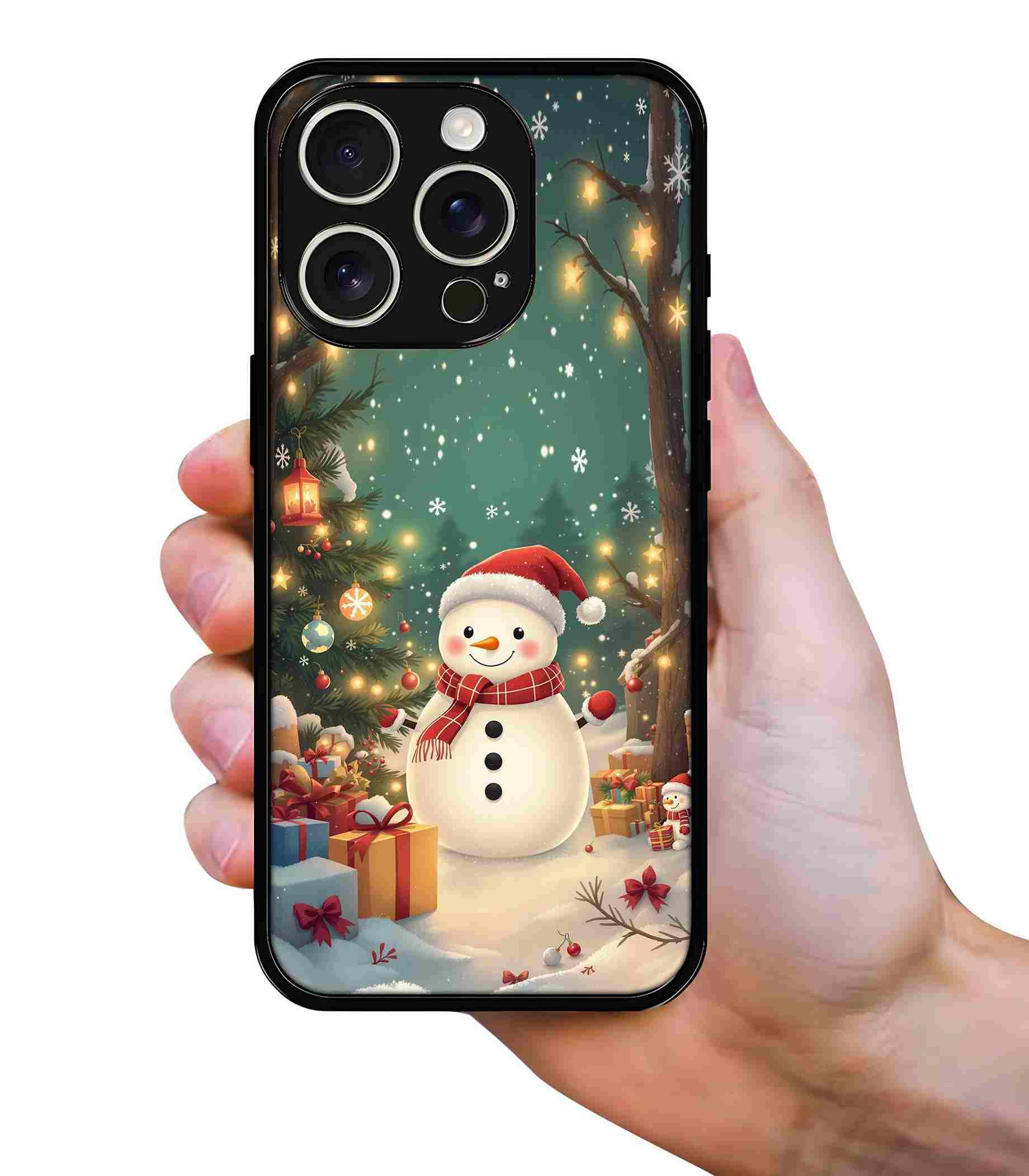 Cute Christmas 2D Rubber Mobile Back Cover #4