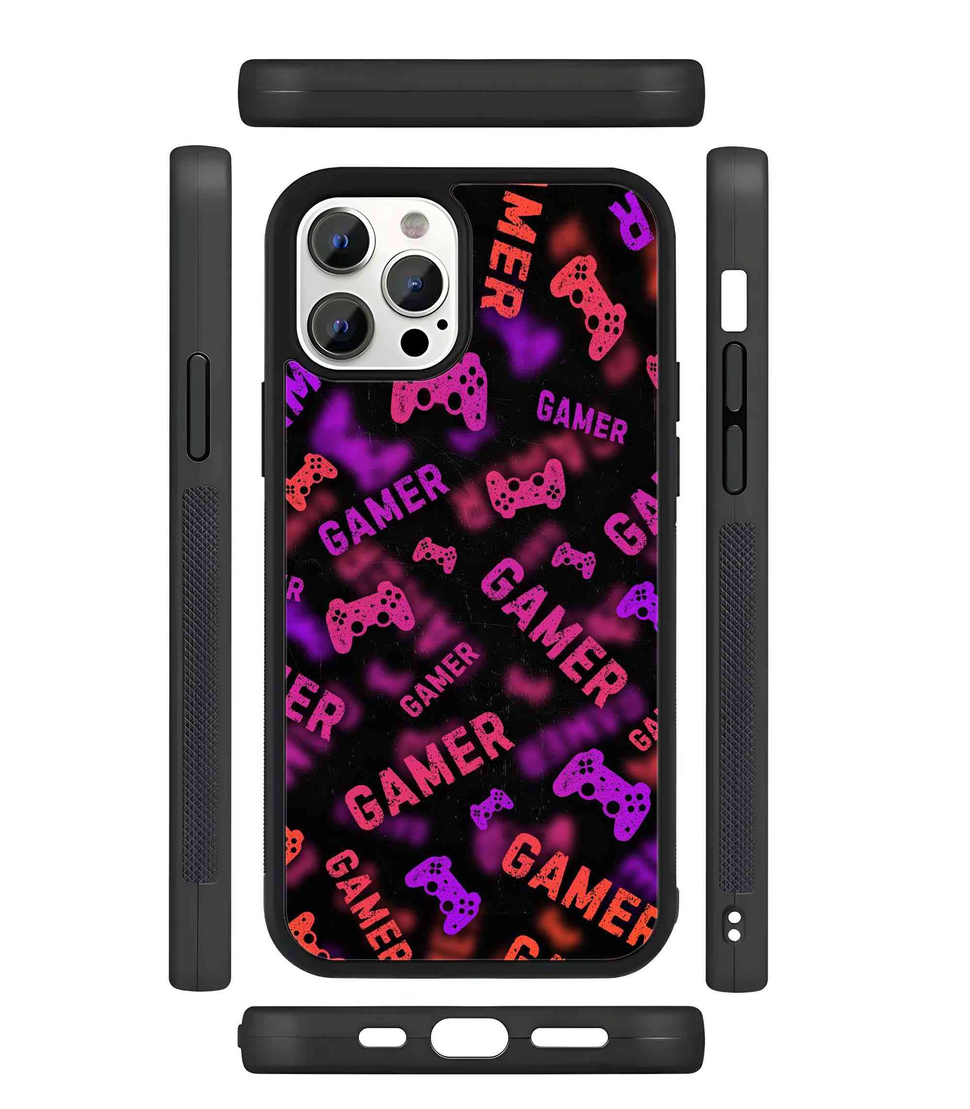 Gamer 2D Rubber Mobile Back Cover
