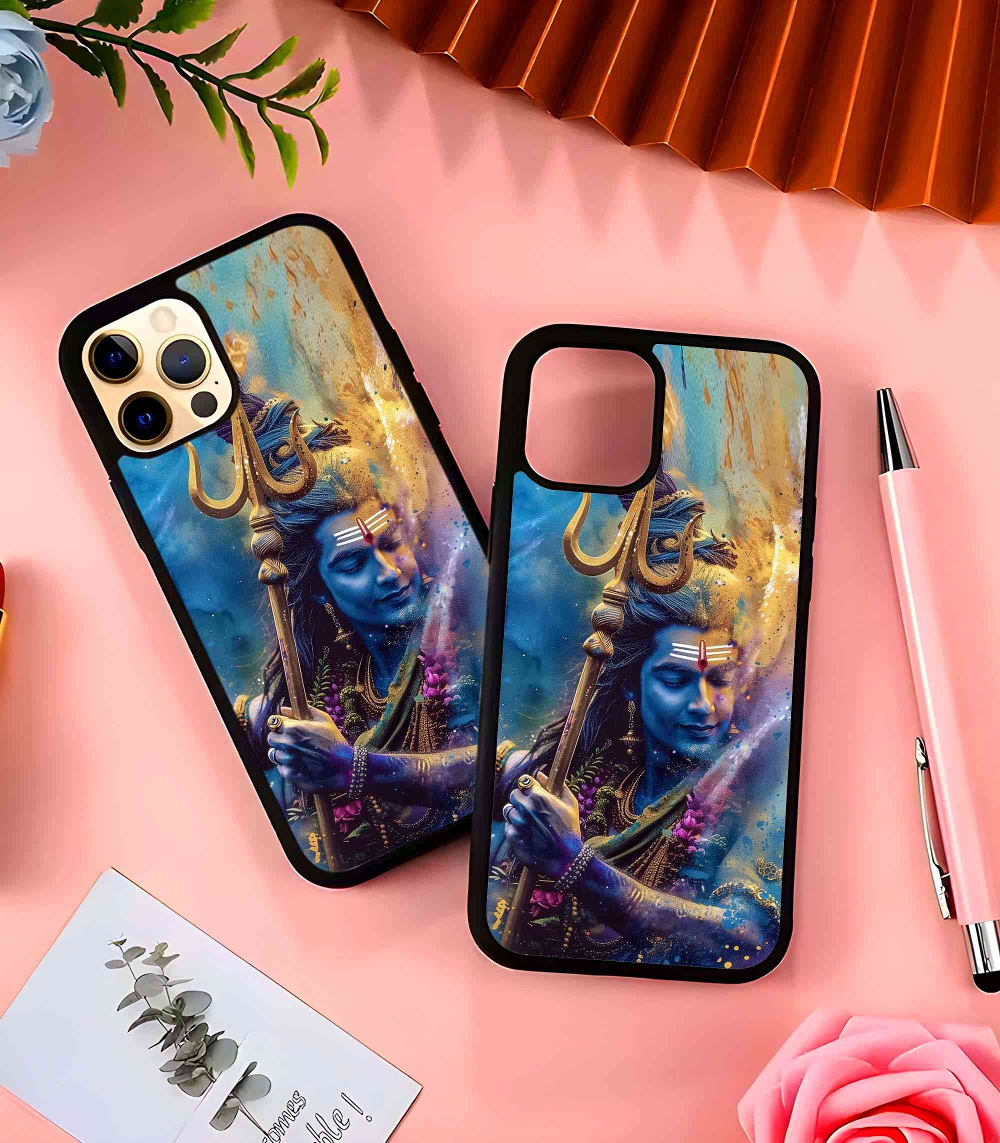 God Shiva Holi Play 2D Rubber Mobile Back Cover