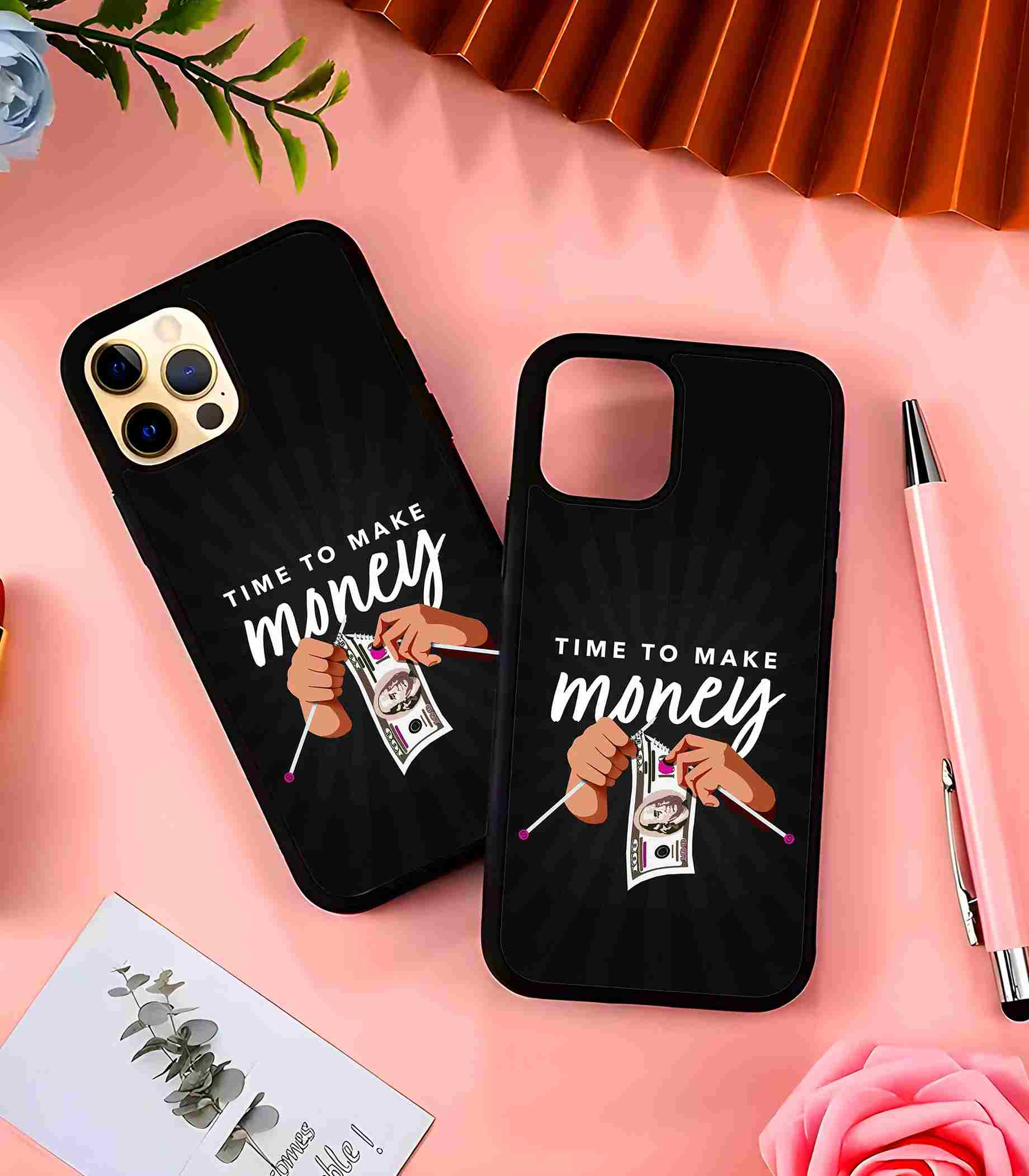 It's Time to Make Money 2D Rubber Mobile Back Cover It's Time to Make Money 2D Rubber Mobile Back Cover