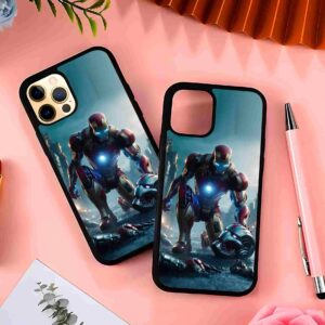 Iron Man Defeated Ultron 2D Rubber Mobile Back Cover