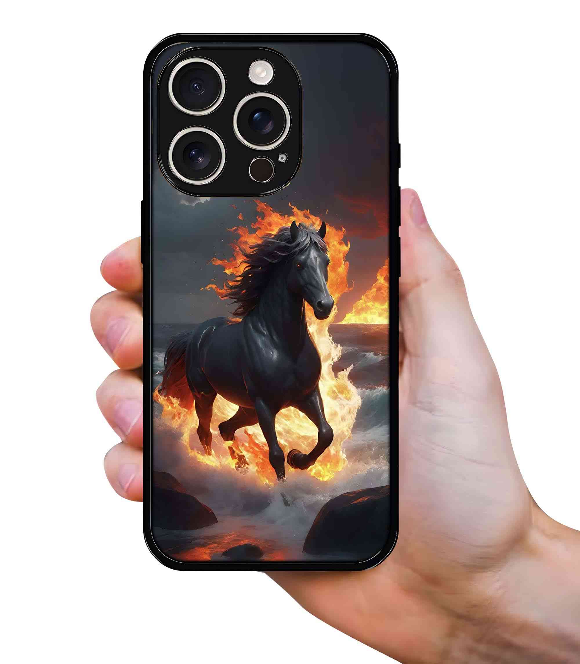 Fire Horse 2D Rubber Mobile Back Cover Fire Horse 2D Rubber Mobile Back Cover