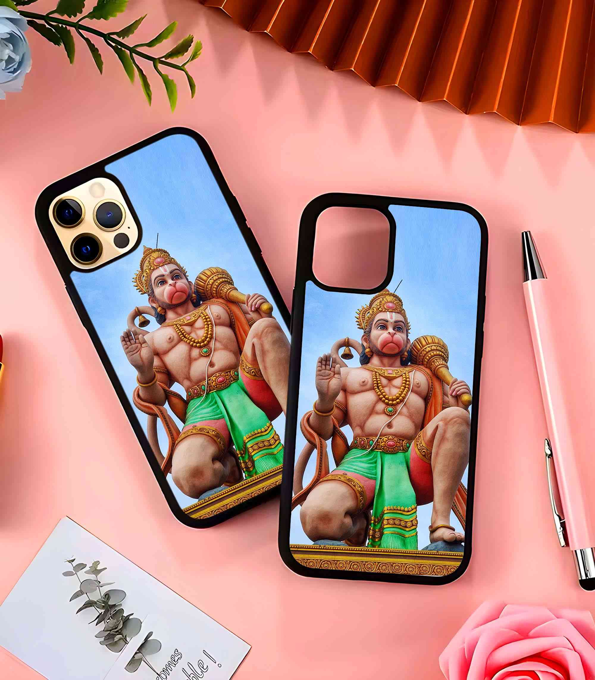 Hanuman Statue 2D Rubber Mobile Back Cover