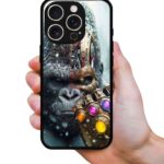 Kong with Infinity Gauntlet 2D Rubber Mobile Back Cover