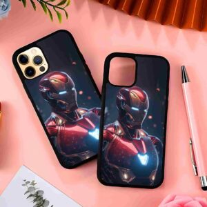 Iron Man 2D Rubber Mobile Back Cover