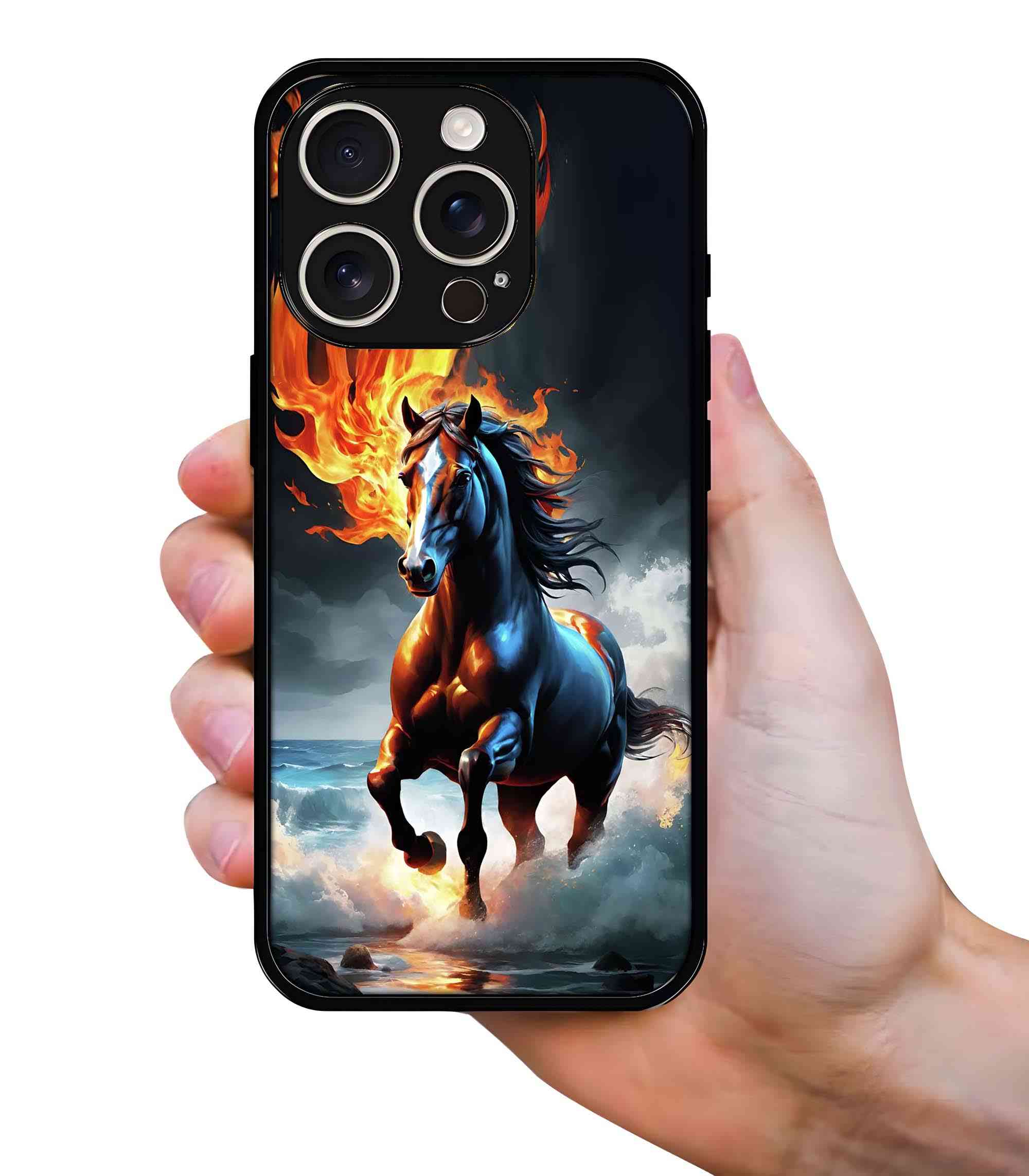 The Horse 2D Rubber Mobile Back Cover