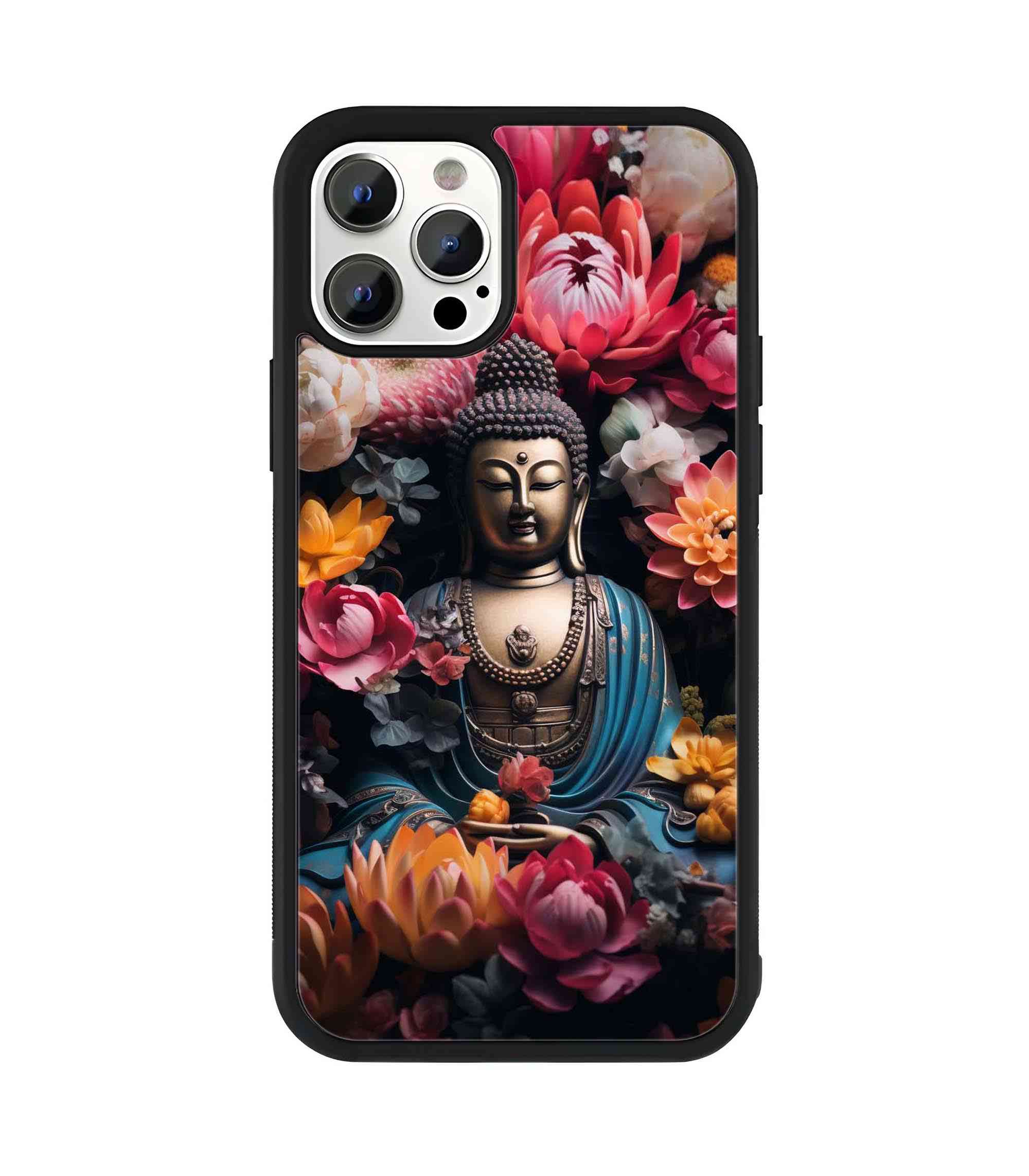 God Buddha 2D Rubber Mobile Back Cover
