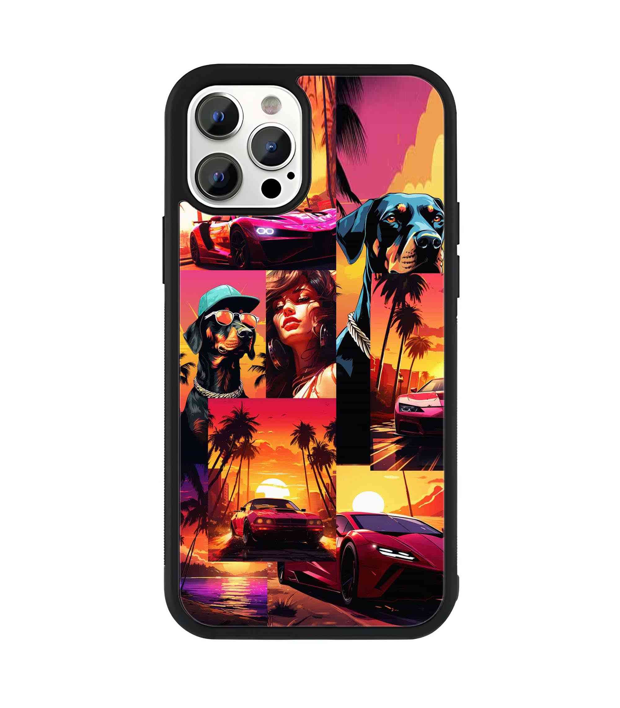 GTA-6 2D Rubber Mobile Back Cover