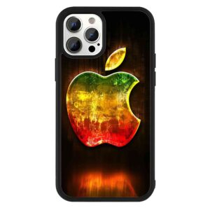 Apple Logo Glow 2D Rubber Mobile Back Cover