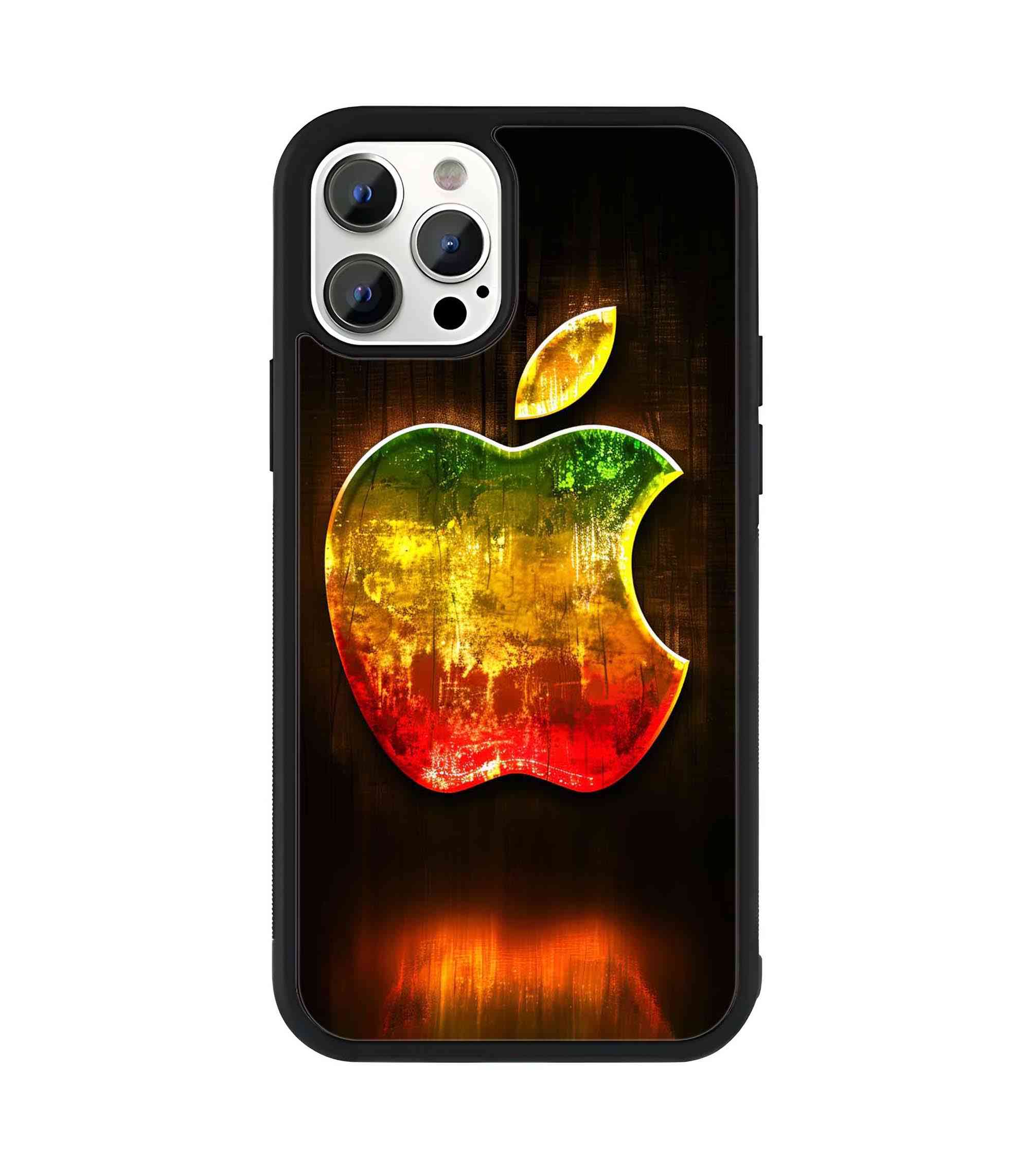 Apple Logo Glow 2D Rubber Mobile Back Cover