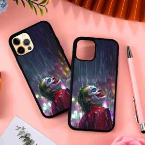 Joker rain of madness and laughter 2D Rubber Mobile Back Cover