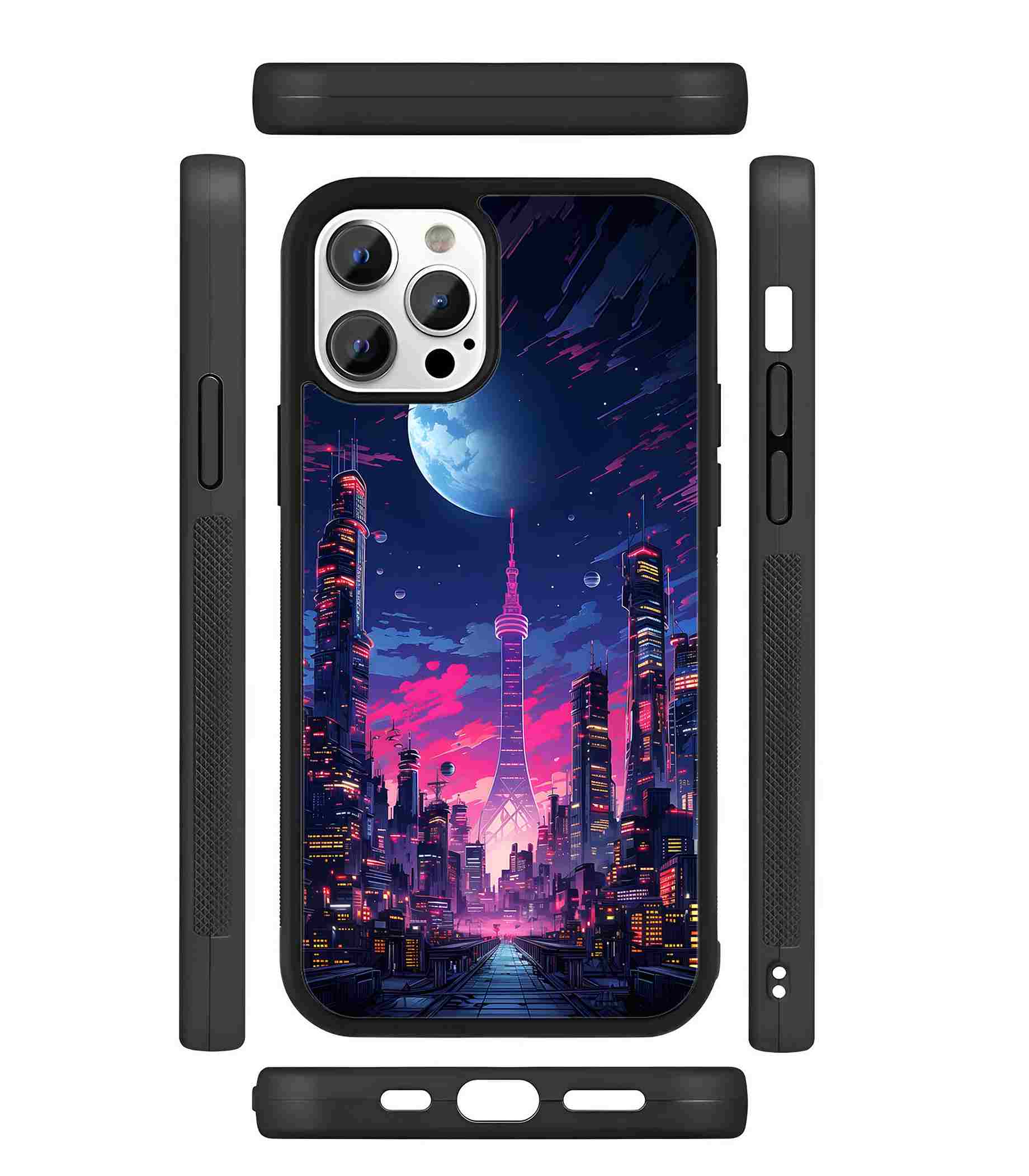 City 2D Rubber Mobile Back Cover City 2D Rubber Mobile Back Cover