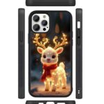 Christmas Deer 2D Rubber Mobile Back Cover