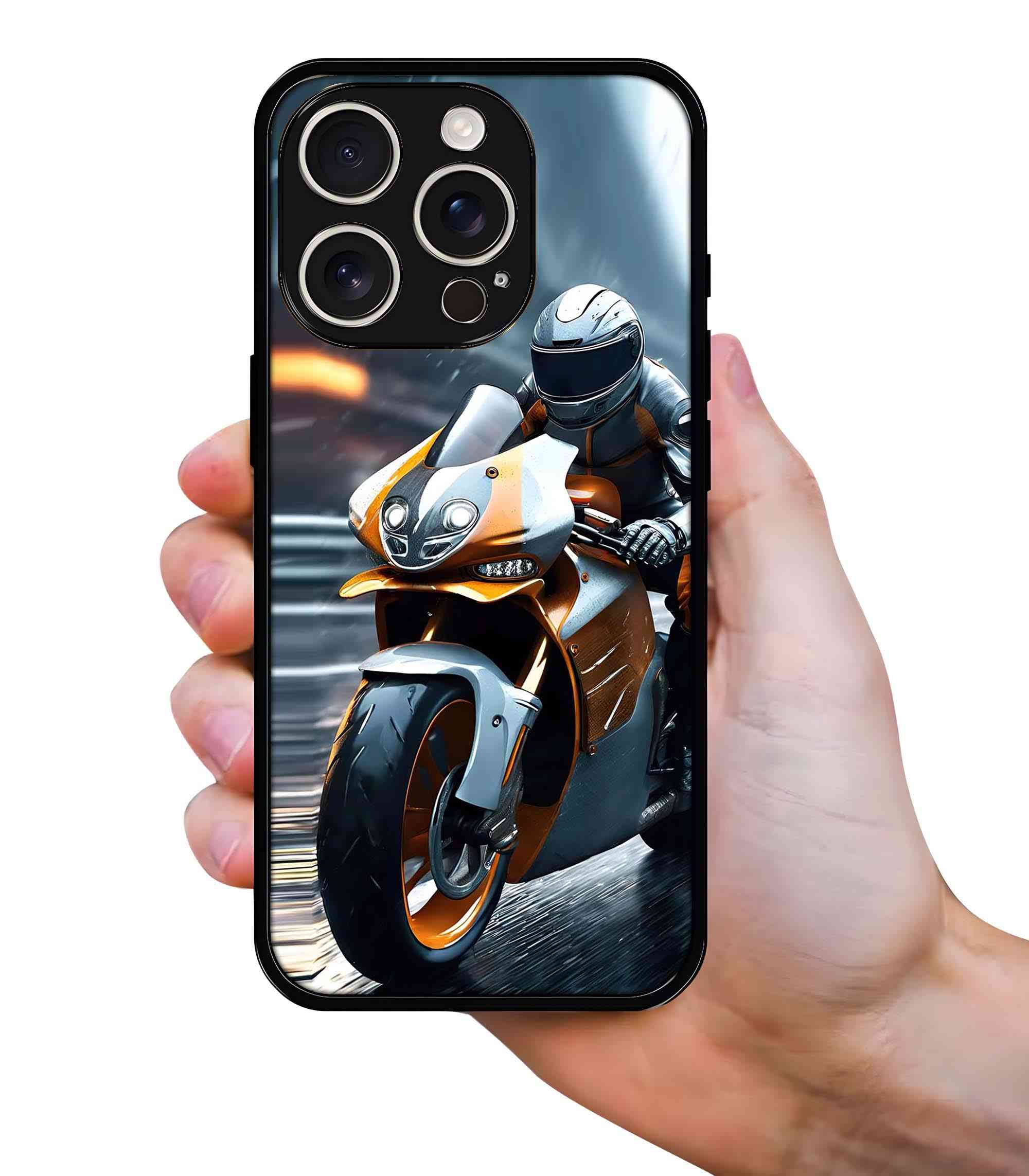 Hyper Rider 2D Rubber Mobile Back Cover Hyper Rider 2D Rubber Mobile Back Cover