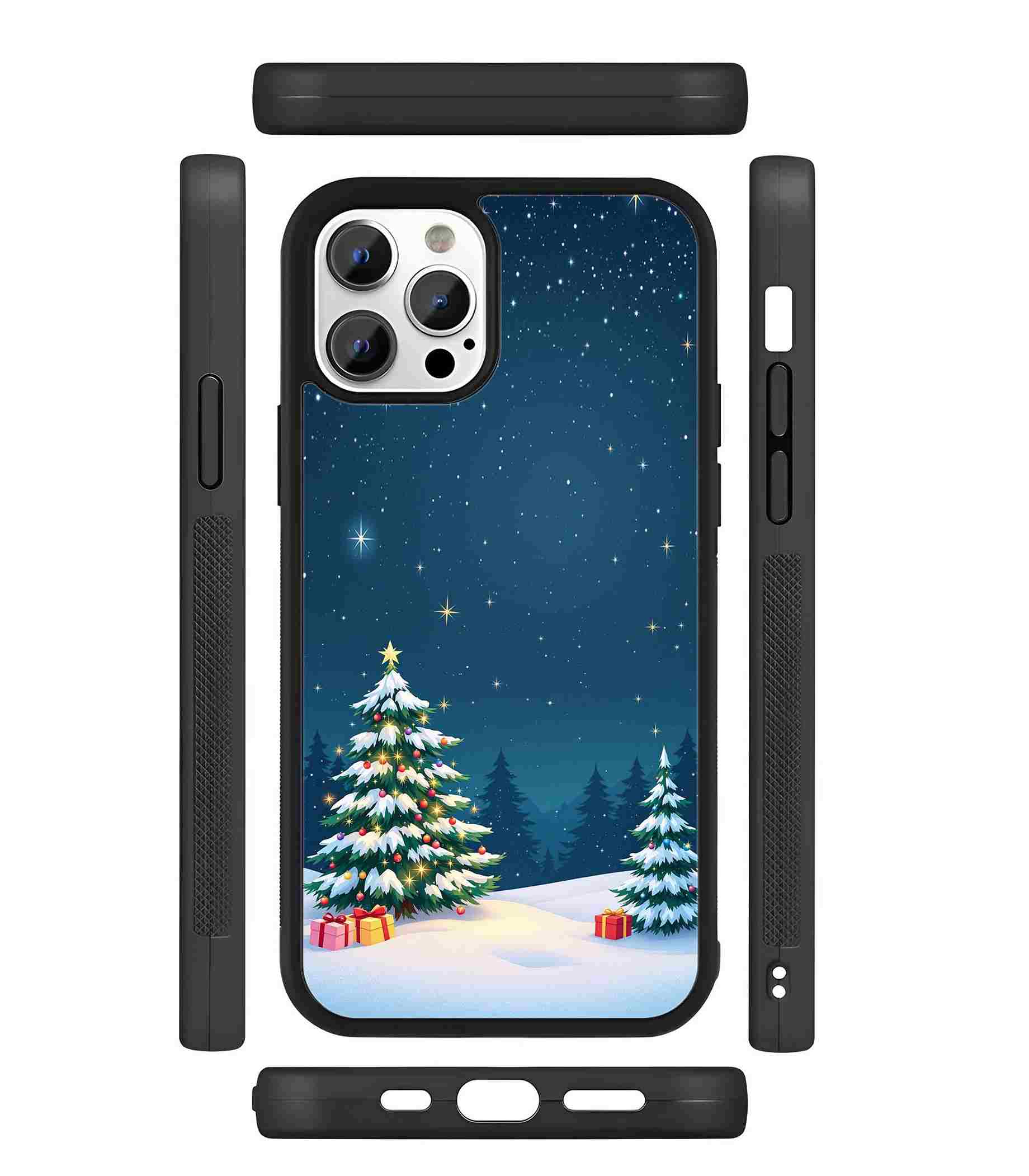 Cute Christmas 2D Rubber Mobile Back Cover #2 Cute Christmas 2D Rubber Mobile Back Cover #2