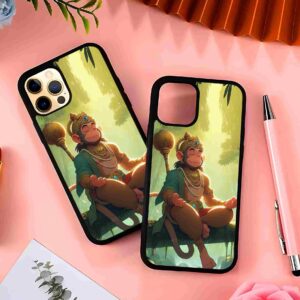 Lord Hanuman Meditation 2D Rubber Mobile Back Cover