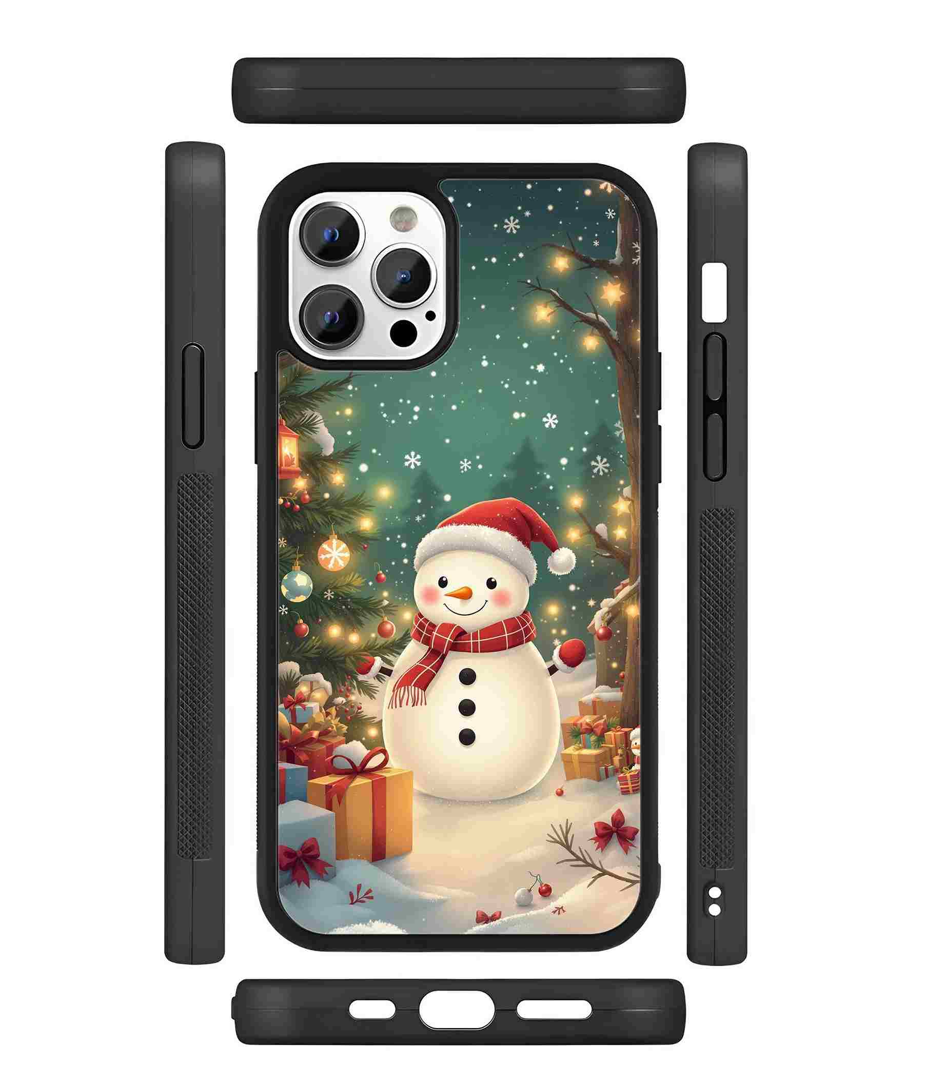 Cute Christmas 2D Rubber Mobile Back Cover #4