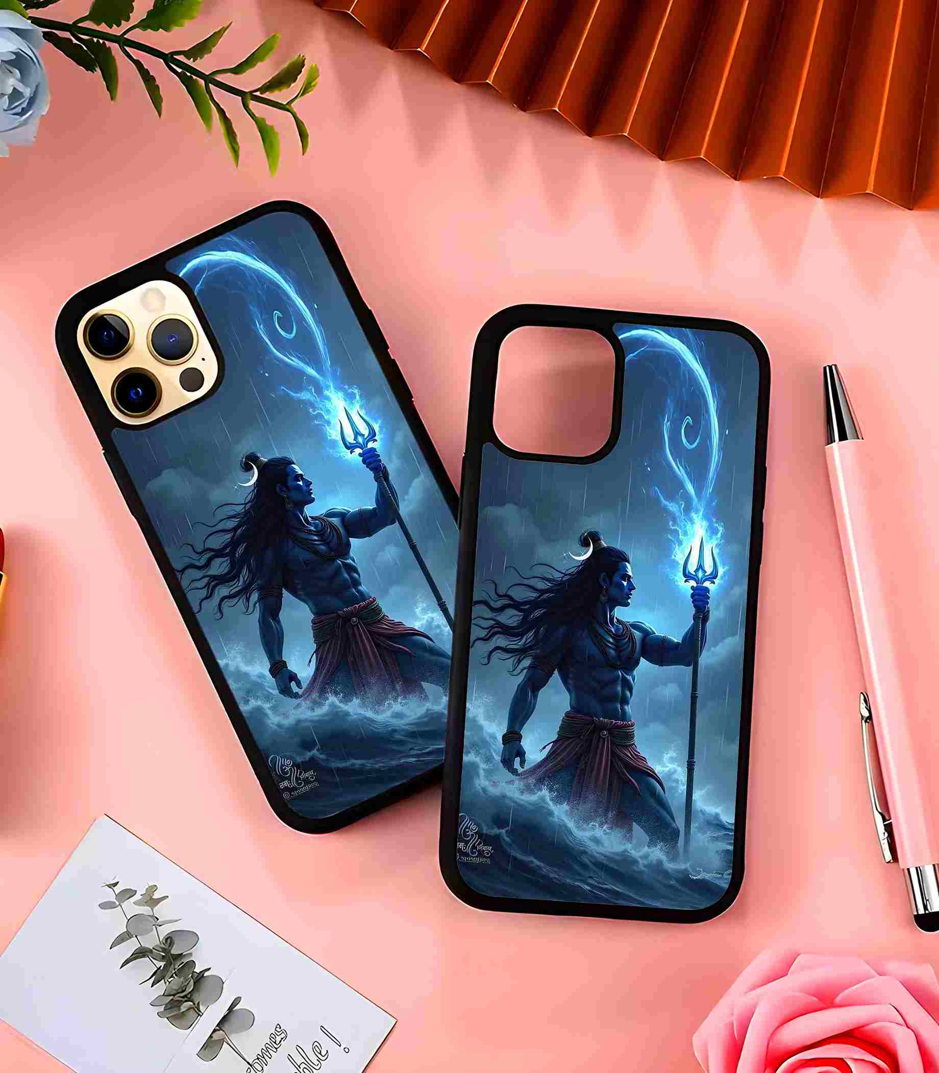 Lord Mahadev in Ocean 2D Rubber Mobile Back Cover Lord Mahadev in Ocean 2D Rubber Mobile Back Cover